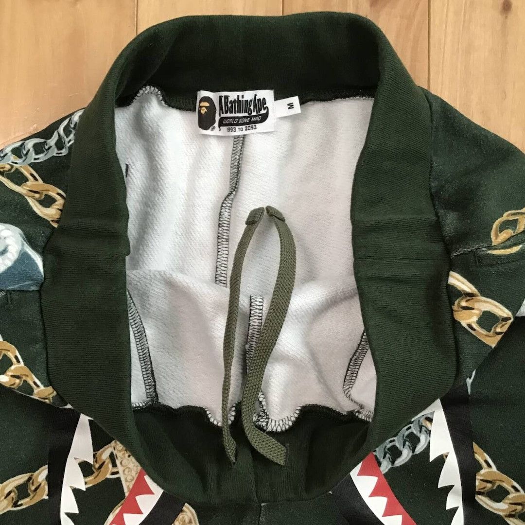 Bape BAPE JEWELS Shark Sweat pants Green a bathing ape ★size M Size US 32 / EU 48 - 7 Thumbnail