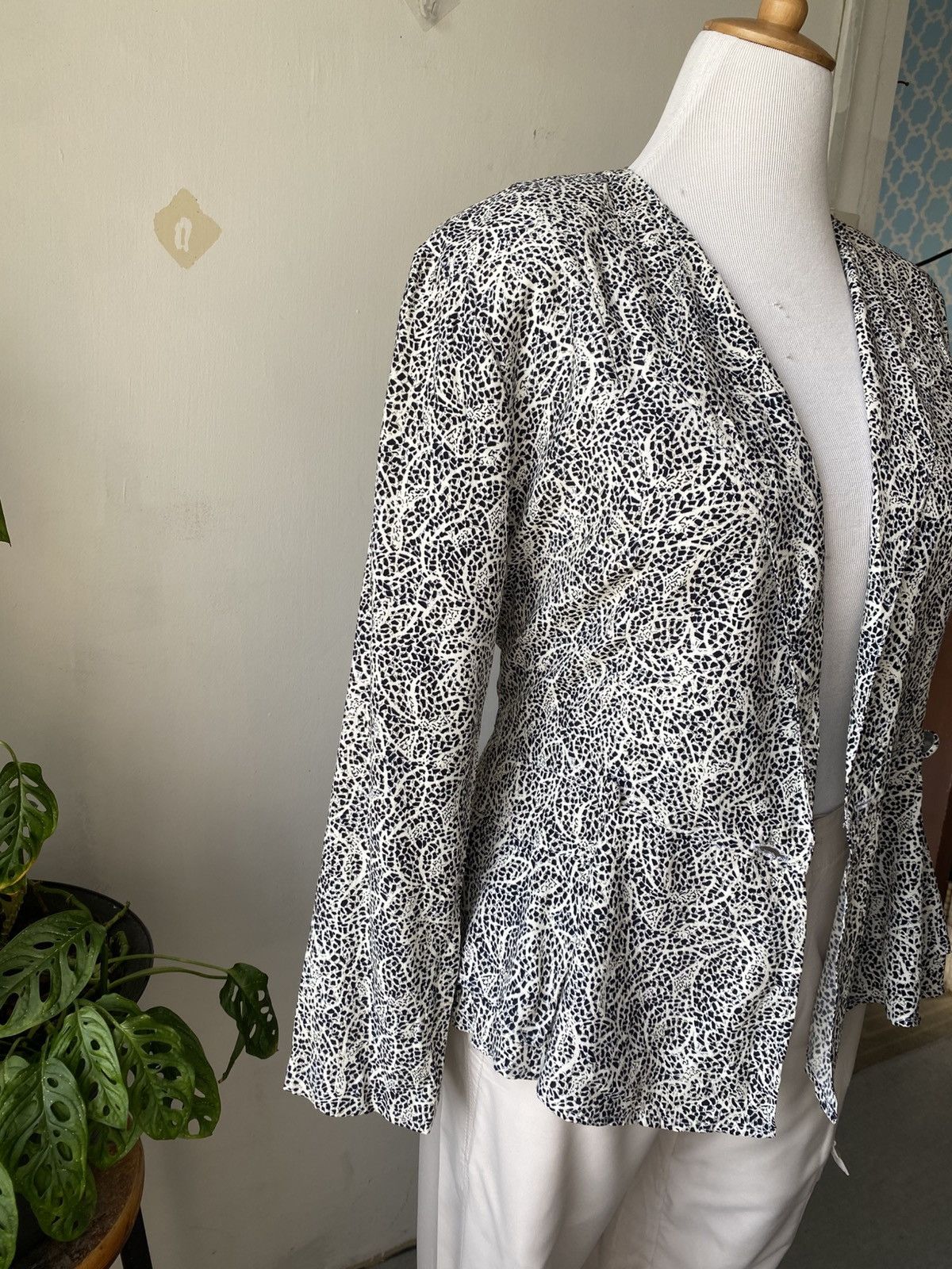 Other COMPONIX Rayon Open Front Cardigan Jacket (USA Made) Size L / US 10 / IT 46 - 3 Thumbnail