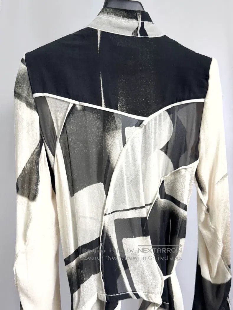Ann Demeulemeester Ann Demeulemeester 36 ink silk coat Size S / US 4 / IT 40 - 4 Thumbnail