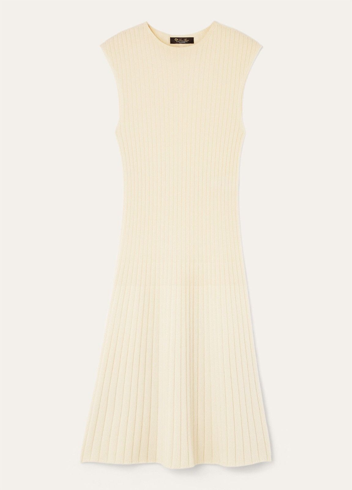 Loro Piana o1srvl11e0526 FAP1314 Coste Midi Dress in Cream Size L / US 10 / IT 46 - 1 Thumbnail