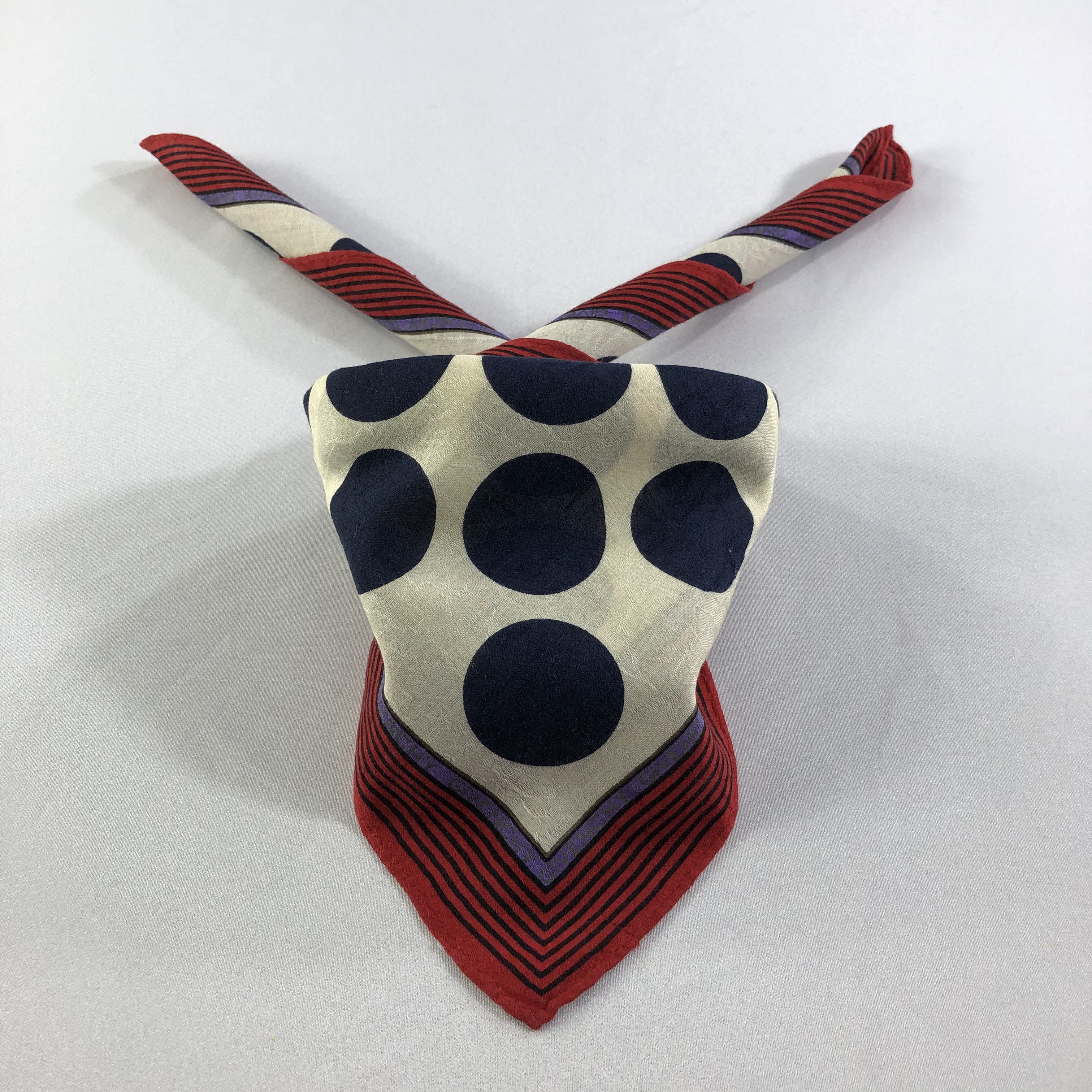 Givenchy Givenchy Polka Dots Handkerchief Neckerchief Bandana H1893 Size ONE SIZE - 2 Thumbnail