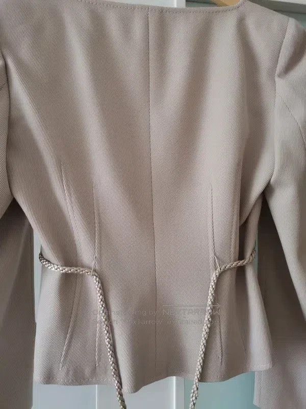 Valentino Valentino Beige jacket coat Size L / US 10 / IT 46 - 3 Thumbnail
