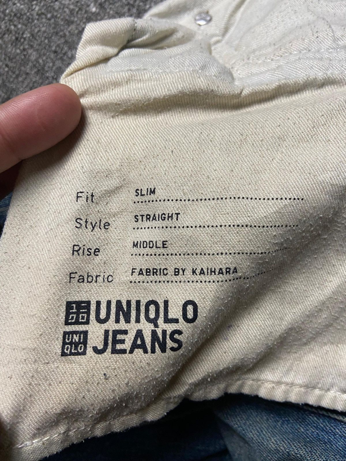 Uniqlo Uniqlo by Kaihara Slim Fit Distressed Denim Jeans (165) Size US 34 / EU 50 - 4 Thumbnail