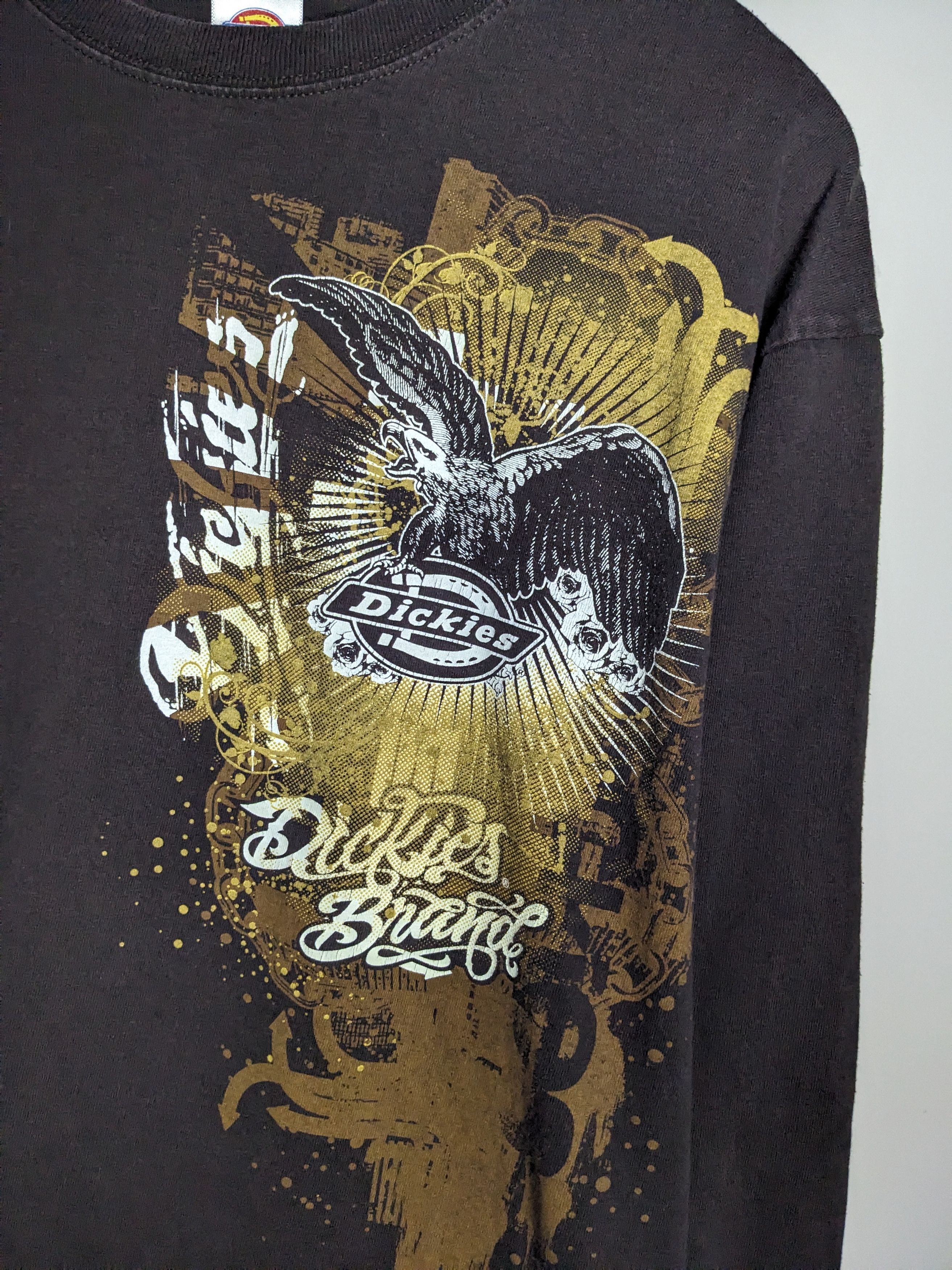 Dickies VTG Dickies Long Sleeve Graphic Shirt Eagle Logo Large Y2K Size US L / EU 52-54 / 3 - 2 Thumbnail