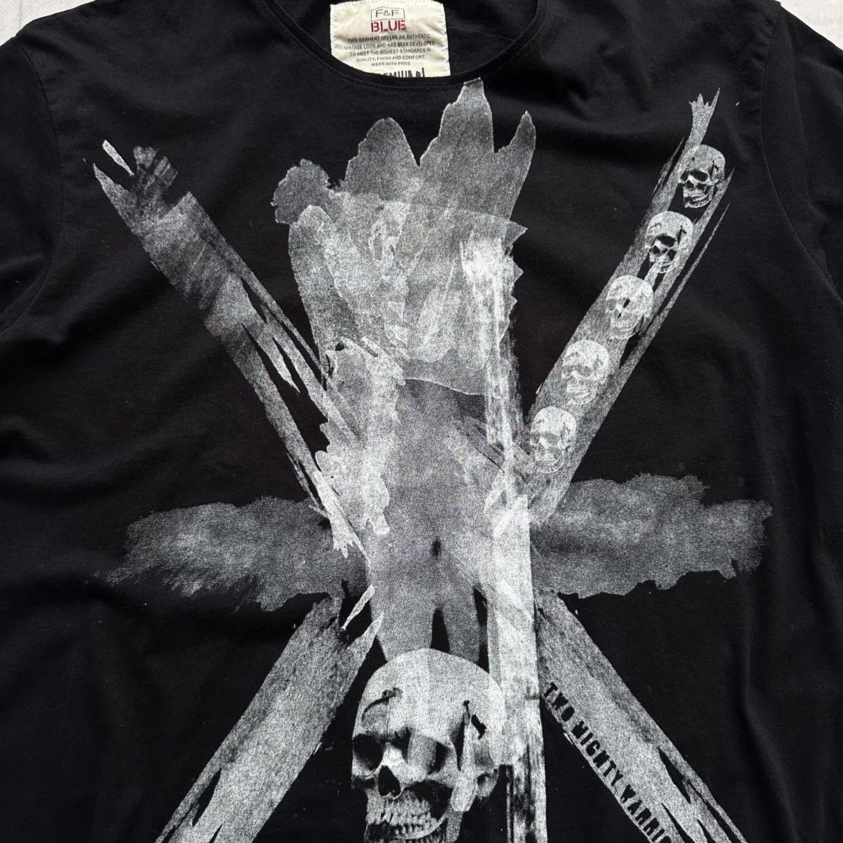 Hysteric Glamour × Undercover Punk Skull British London Flag Gothic Vintage T Shirt Size US L / EU 52-54 / 3 - 4 Thumbnail