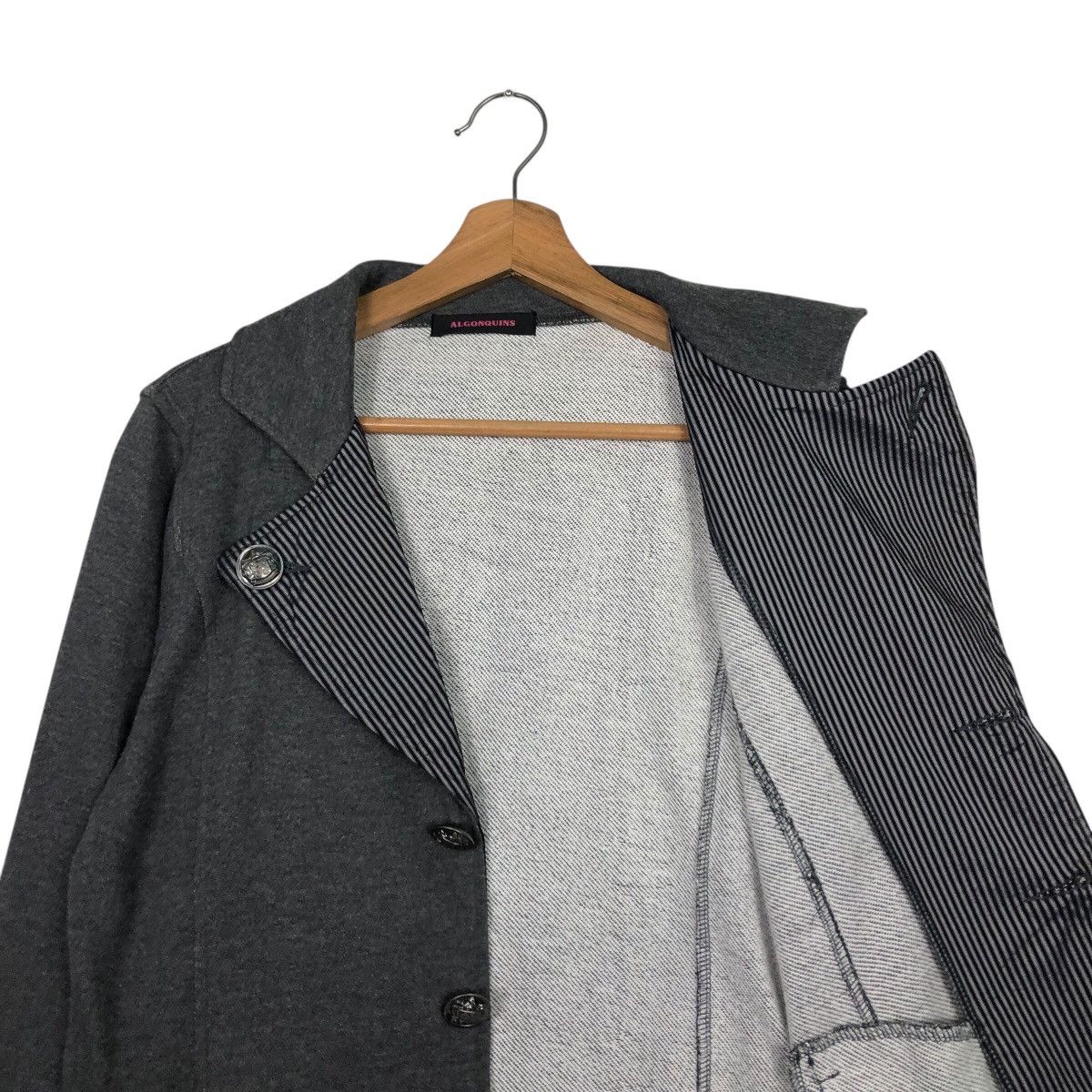 Hysteric Glamour 📌Cropped Biker Jacket Double Collar Algonquins Rich Grey Size US M / EU 48-50 / 2 - 13 Thumbnail