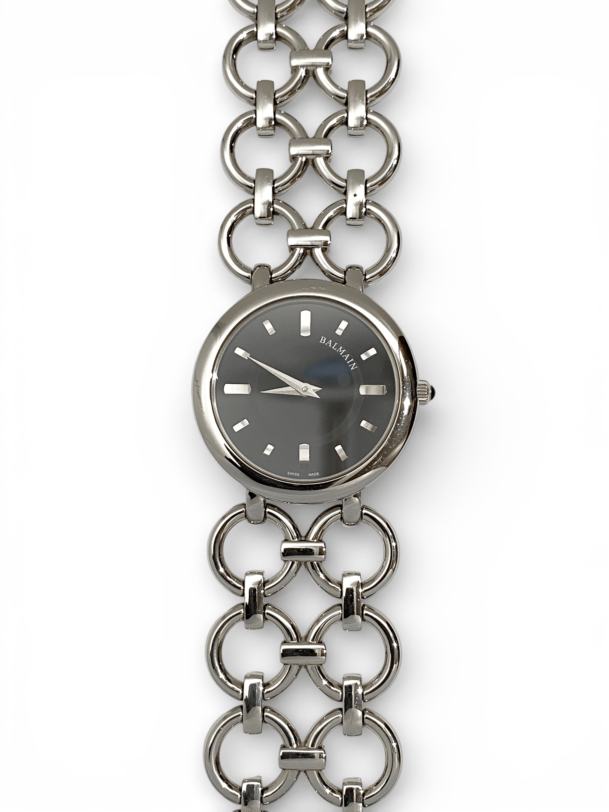 Balmain Balmain Logo Round Chain Strap Quartz Wrist Watch Y2K Size ONE SIZE - 2 Thumbnail