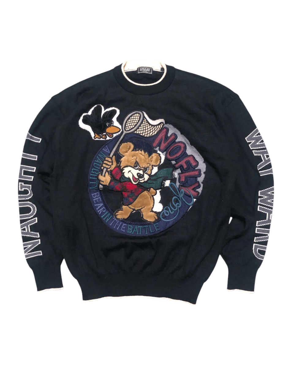 Designer × Japanese Brand × Vintage 90s Gellan Europe Crewneck Wool Knit Sweatshirt Distressed Size US M / EU 48-50 / 2 - 2 Thumbnail