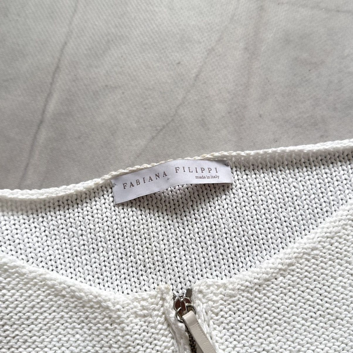 Sarah Pacini Fabiana Filippi Zip Sweater Brunello Cucinelli Vibe Size M / US 6-8 / IT 42-44 - 2 Thumbnail