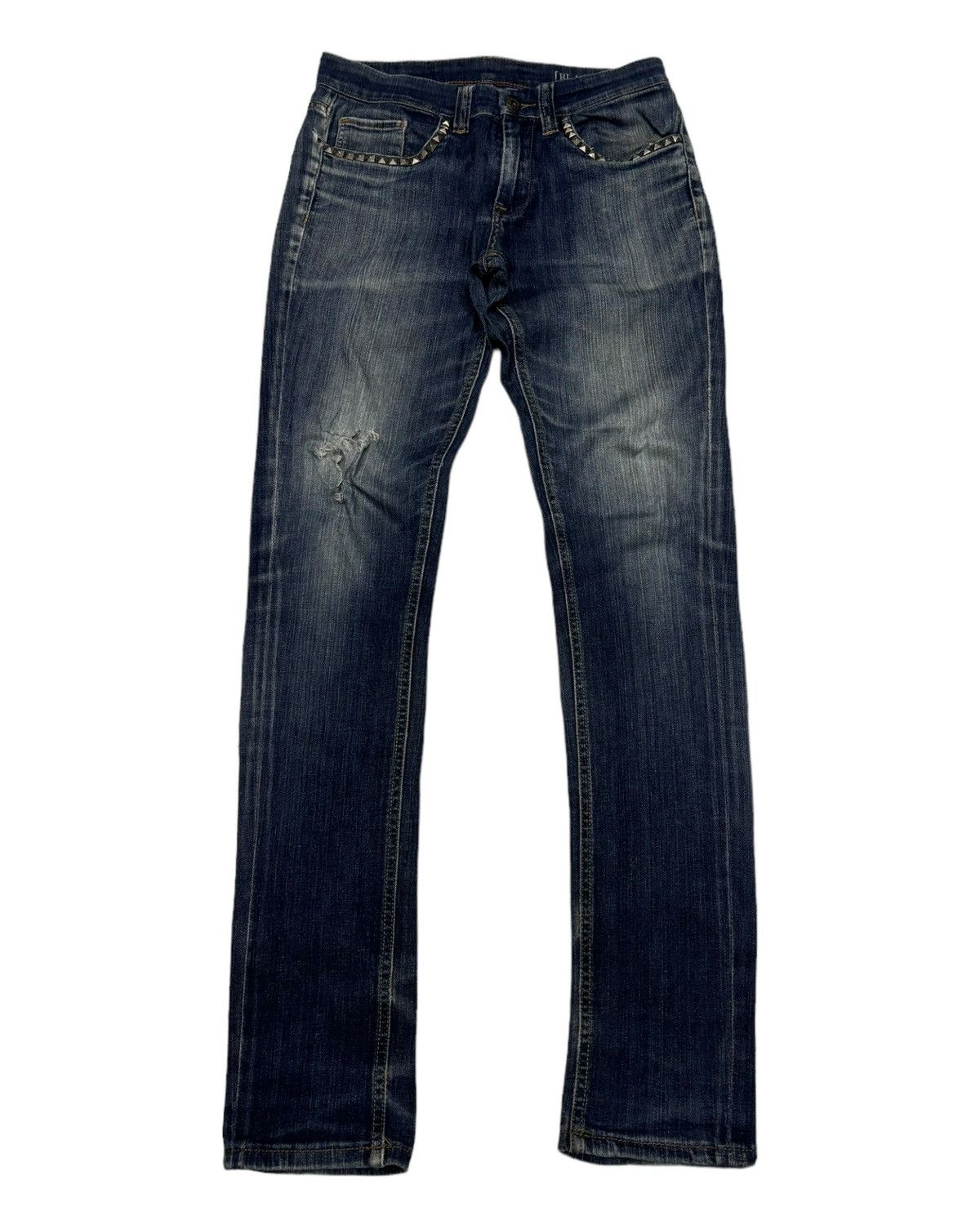 BLANKNYC 🔥BLANKNYC STUDDED METAL PUNK DISTRESSED DENIM SKINNY JEANS Size 28" / US 6 / IT 42 - 1 Thumbnail