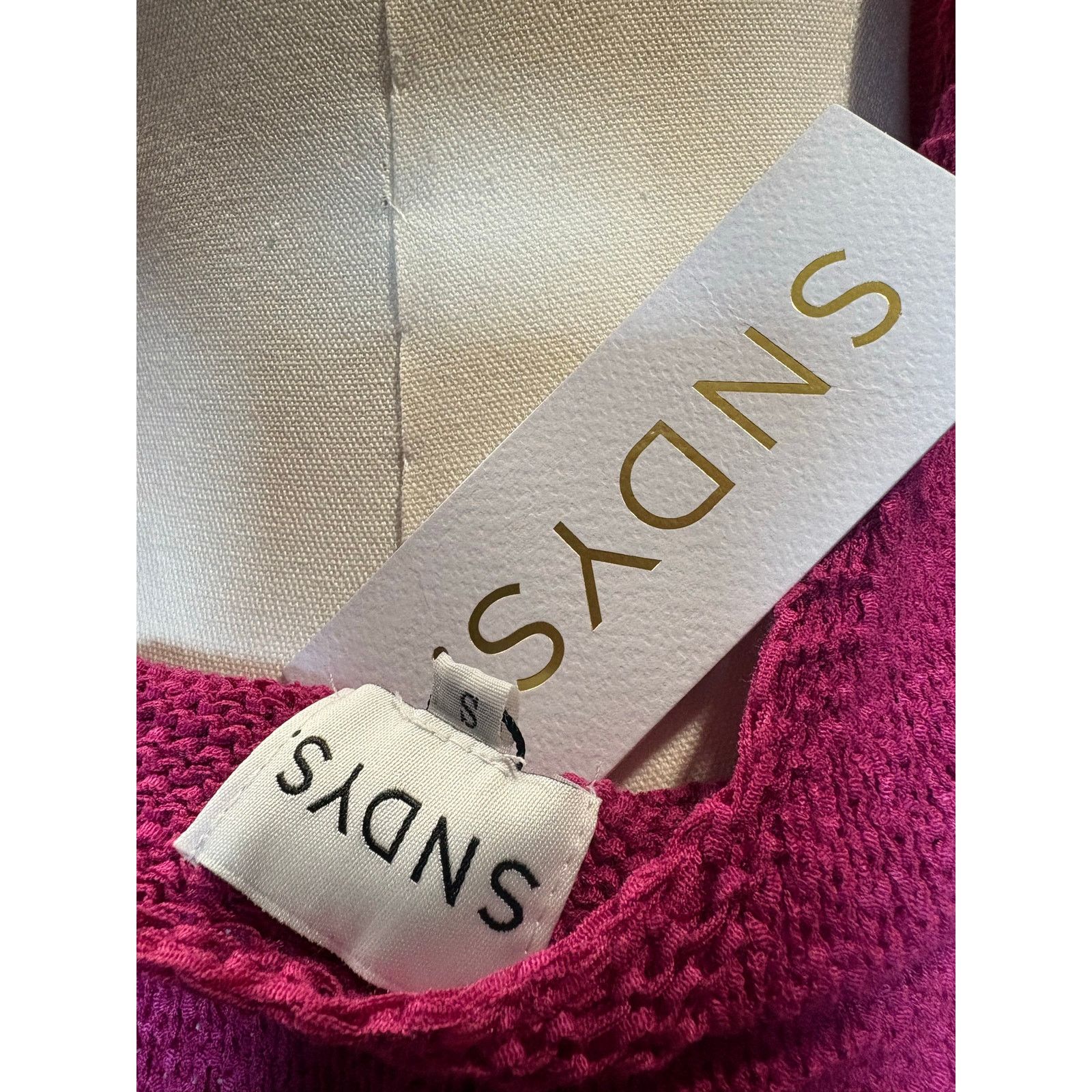 Other SNDYS Hot Pink Knit Mini Dress - Perfect Summer Look! Size S / US 4 / IT 40 - 3 Thumbnail