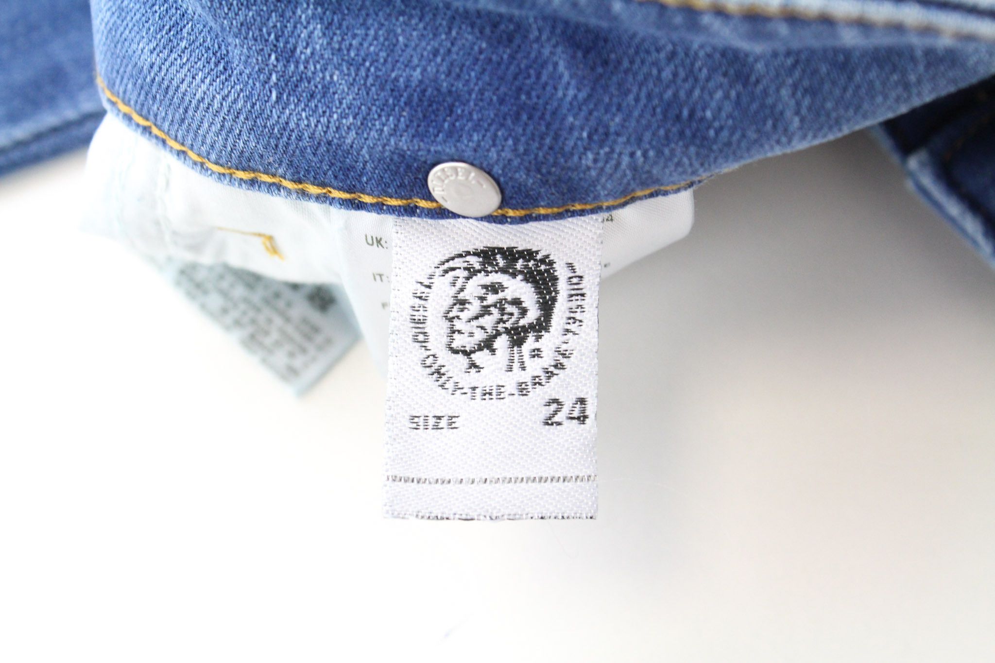 Diesel D-RIFTY 083AX W24/L32 Blue Ripped Girls Jeans 71486 Size 24" / US 00 / IT 34 - 6 Thumbnail