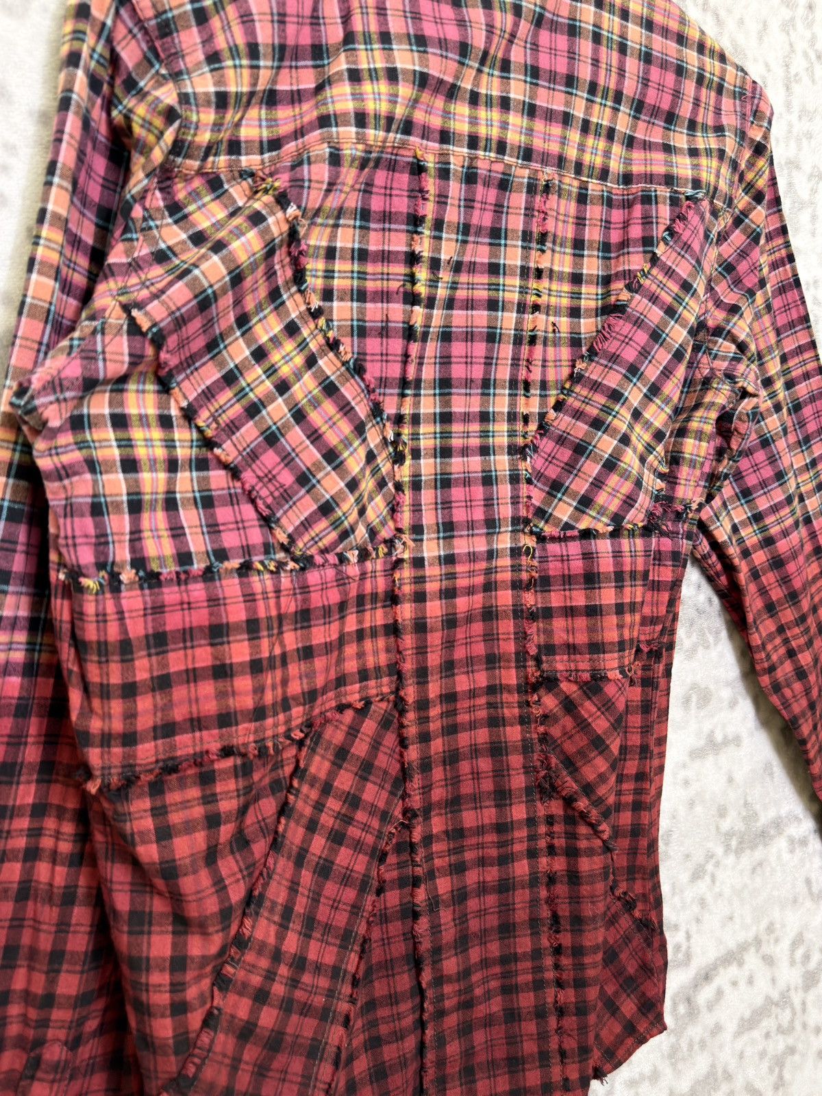 Flannel Vintage Semantic Design Reconstructed Flannel Rock Punk Size US S / EU 44-46 / 1 - 10 Thumbnail