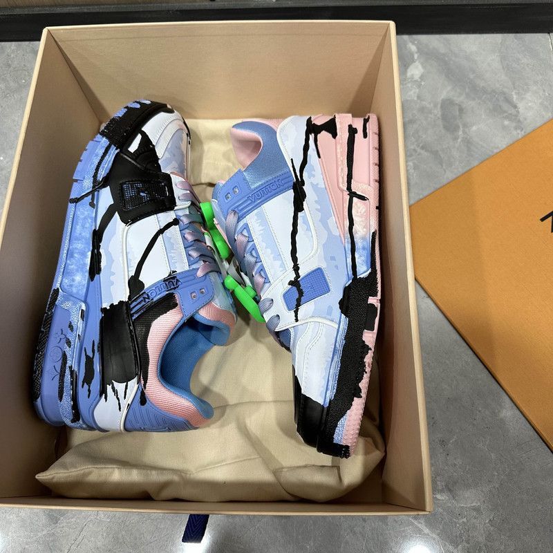 Louis Vuitton Louis Vuitton Trainer Artistic Collaboration Sneakers -2508 Size US 8 / EU 41 - 6 Thumbnail
