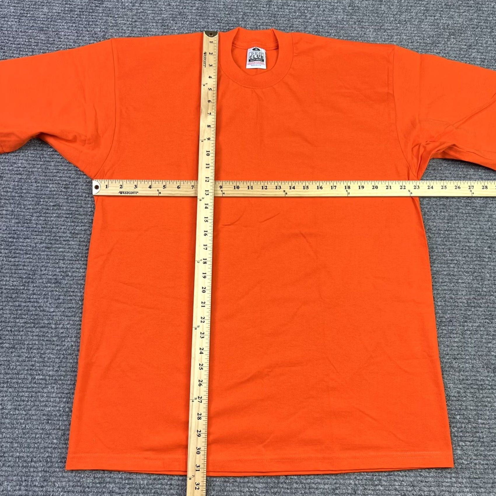 Vintage VINTAGE Pro Club T-Shirt Orange 90s Heavy Weight Cotton Adult XL Crew Neck Short Sleeve Mens Size US XL / EU 56 / 4 - 4 Thumbnail