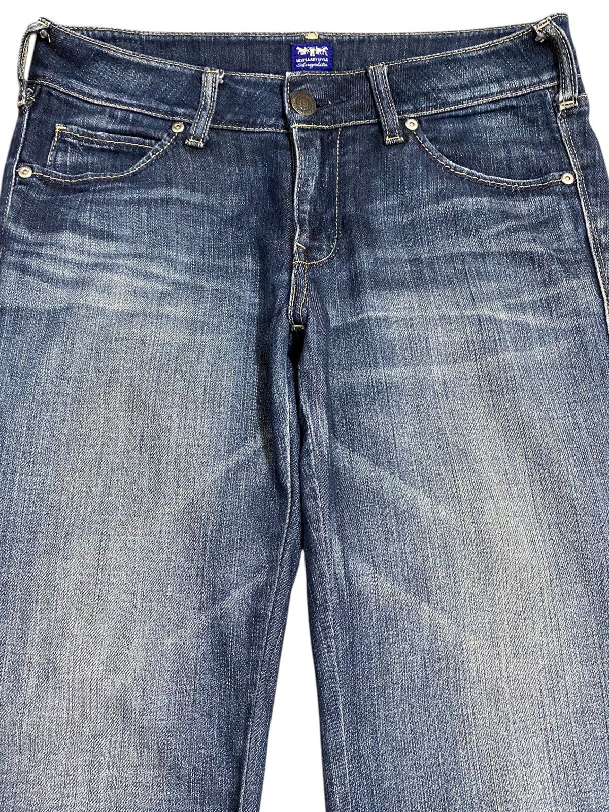 Levi's Levis Lady Style Flare Blue Wash Soft Jeans Size 32" / US 10 / IT 46 - 3 Thumbnail