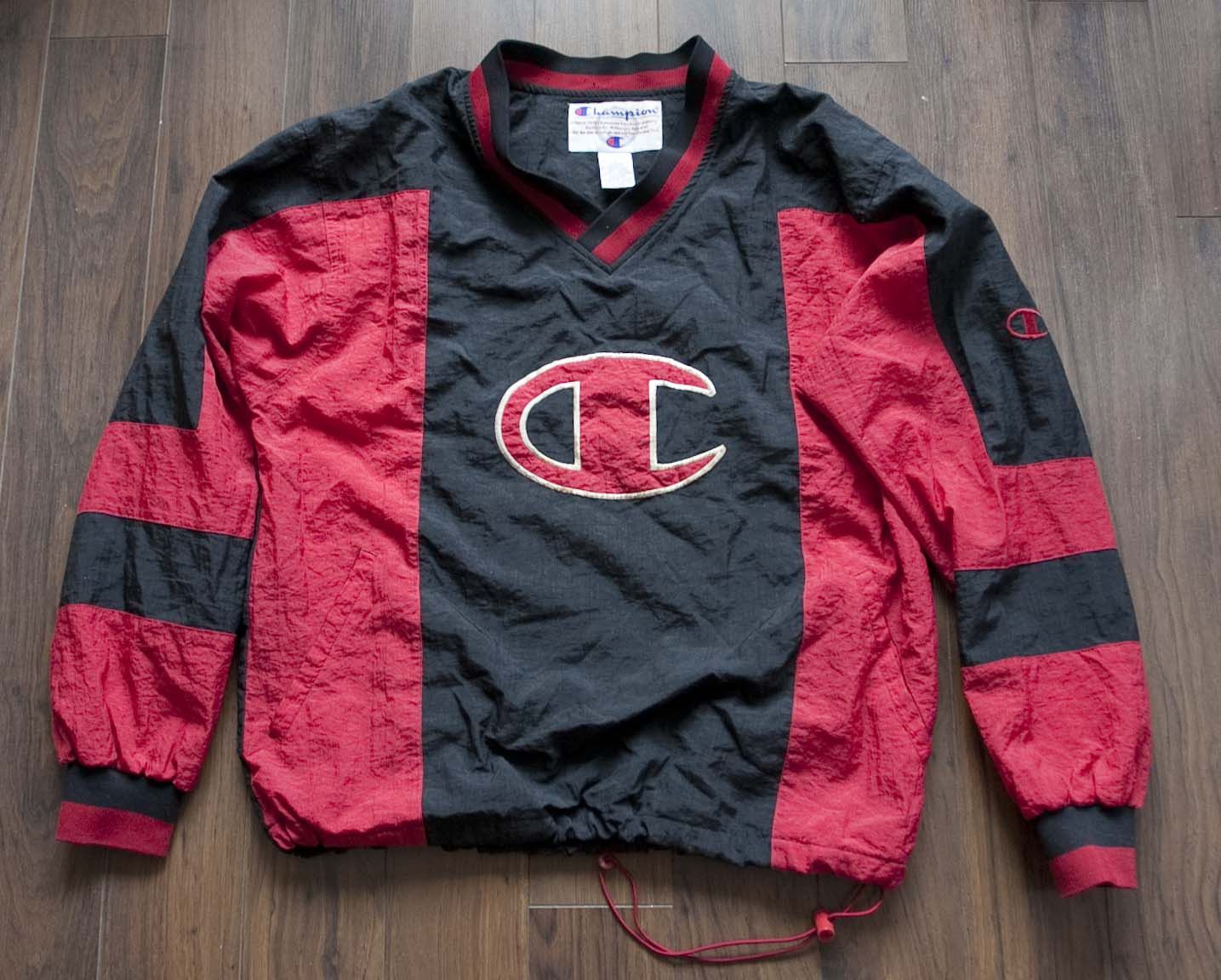 Champion × Vintage Champion Windbreaker Jacket Big Logo Vintage Size M Size US M / EU 48-50 / 2 - 1 Thumbnail