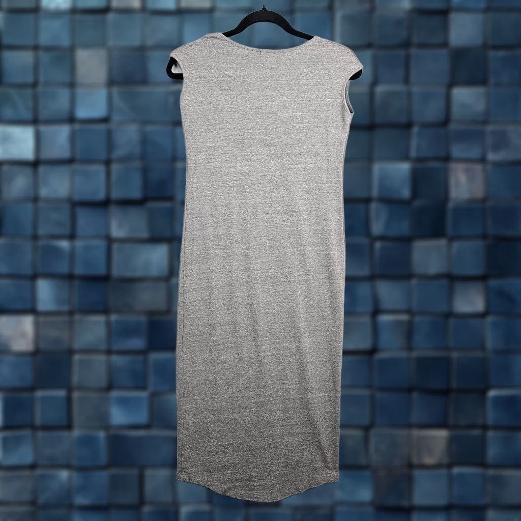 MONROW Monrow Women’s Gray Round Neck Cap Sleeve Casual Dress S Size S / US 4 / IT 40 - 1 Thumbnail