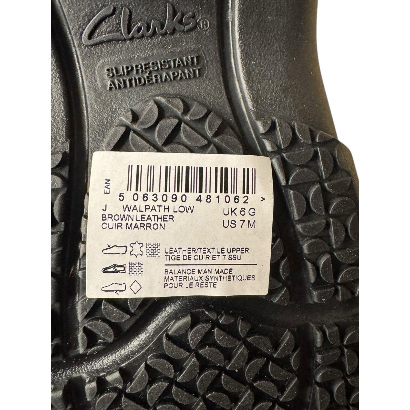 Clarks CLARKS Walpath Low Leather Sneaker Men's Brown Leather Size US 7 / EU 40 - 8 Thumbnail