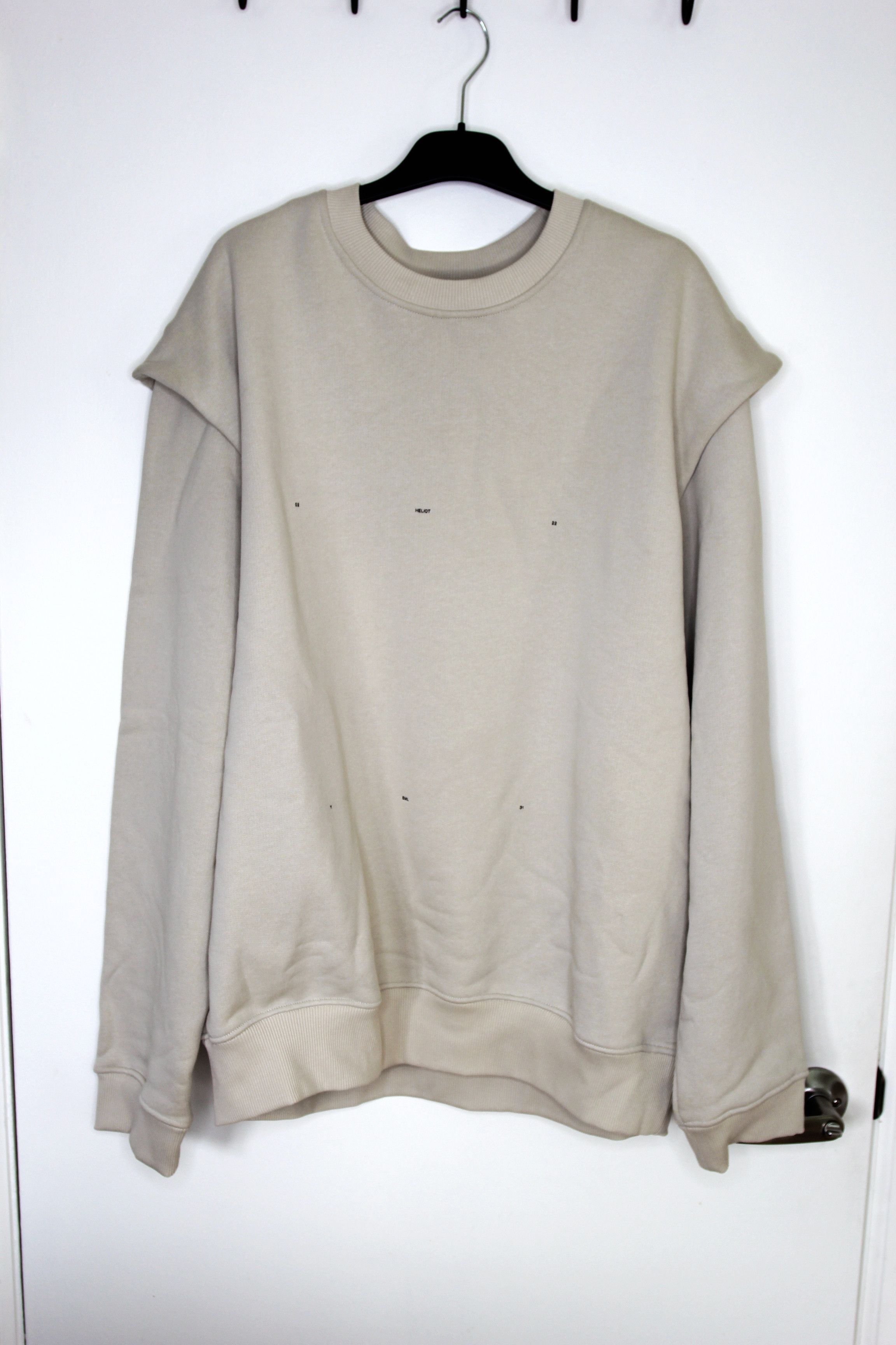 Heliot Emil BNWT SS25 HEILOT EMIL OUTLINE LOGO SWEATSHIRT XL Size US XL / EU 56 / 4 - 2 Thumbnail