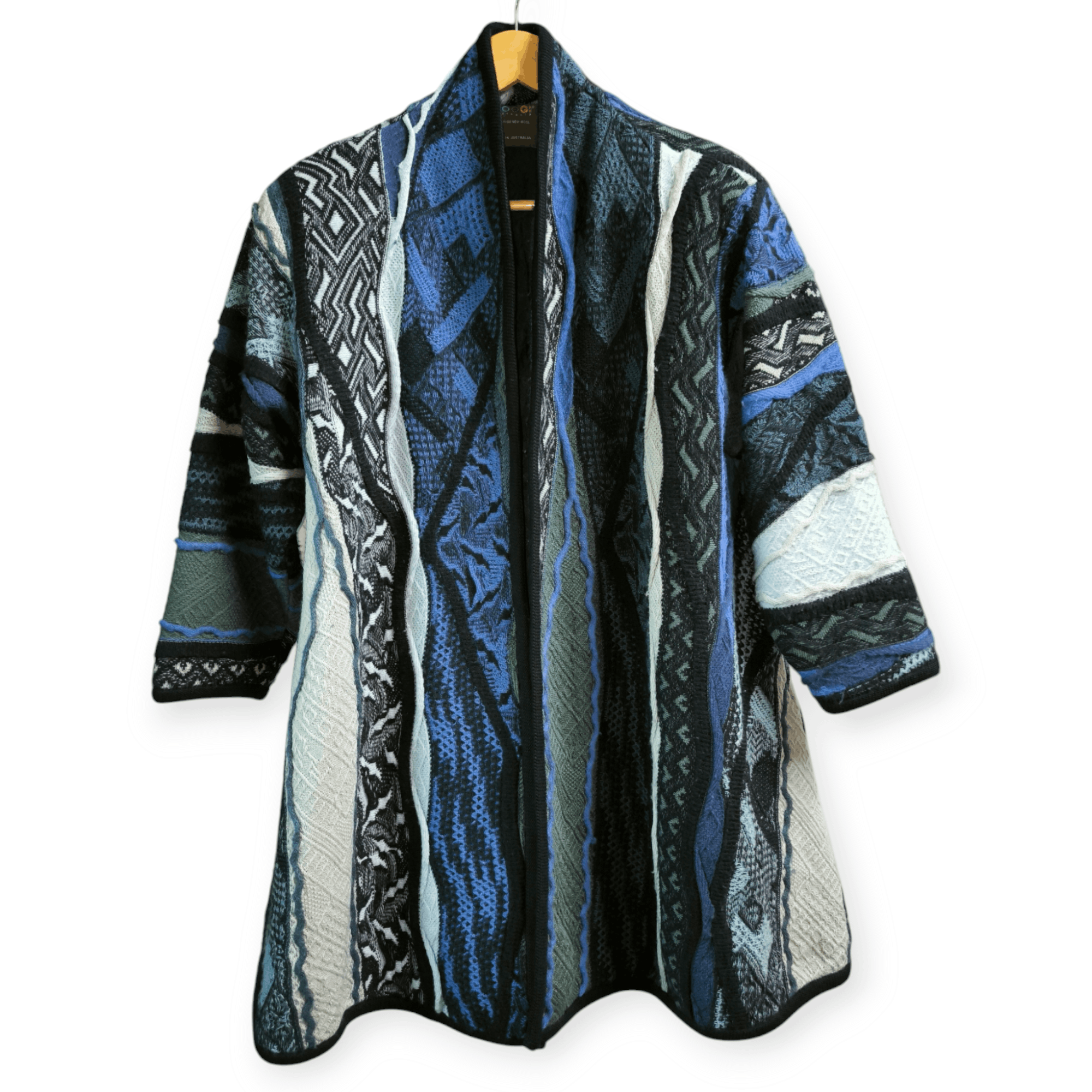 Coogi 3D Inside Monogram Sanjuro Kimono Cardigan Knit Size US S / EU 44-46 / 1 - 2 Thumbnail