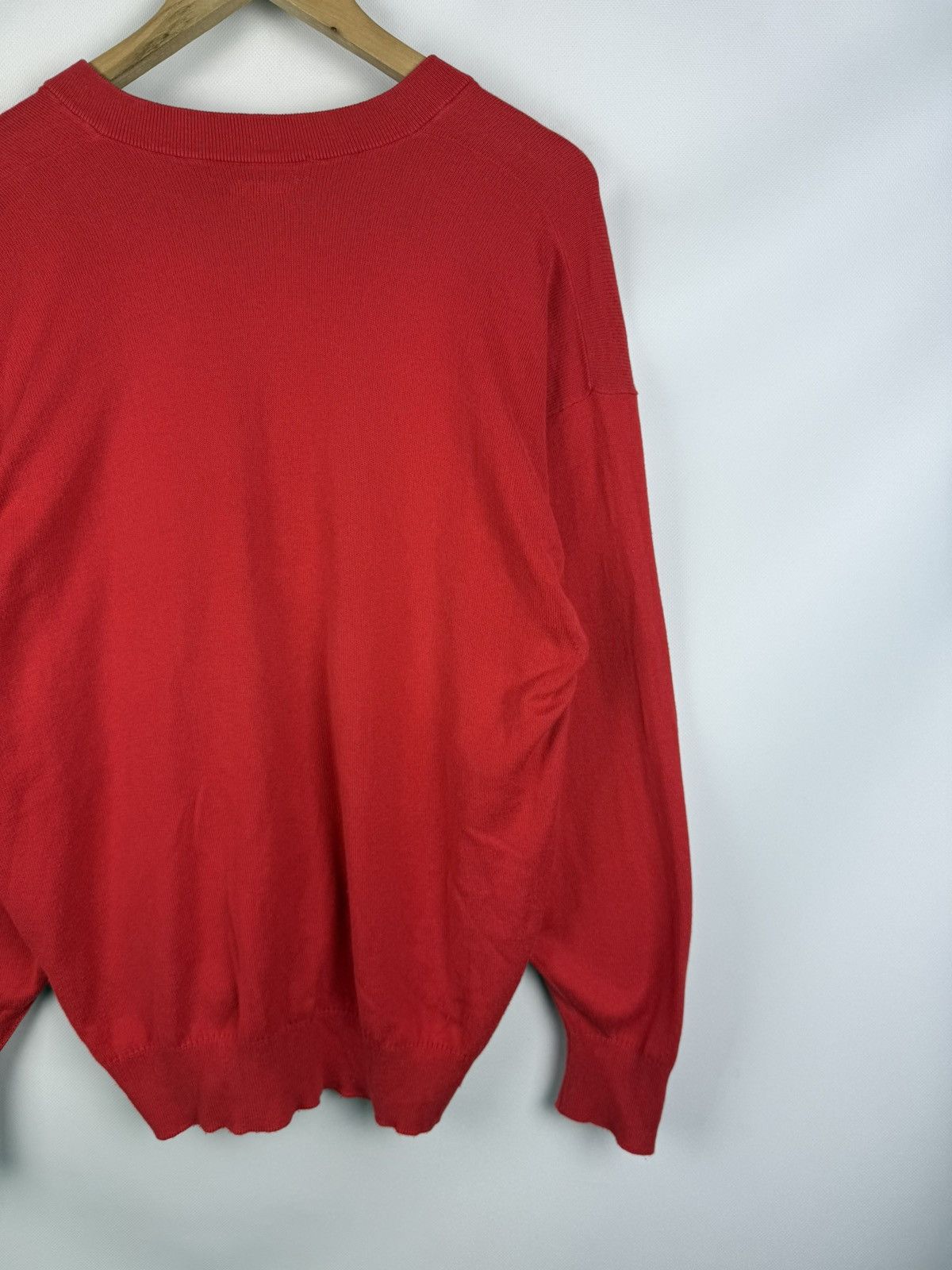 Burberry × Vintage Burberrys Vintage Men’s V-neck Cotton Sweater Pullover Size US XL / EU 56 / 4 - 14 Thumbnail