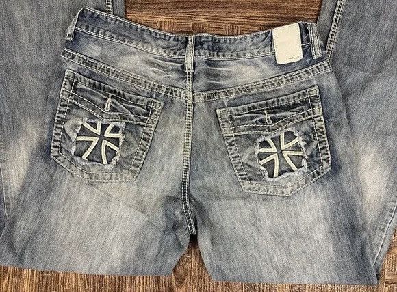 Helix × Vintage Helix Double Cross Jeans Size US 32 / EU 48 - 3 Thumbnail