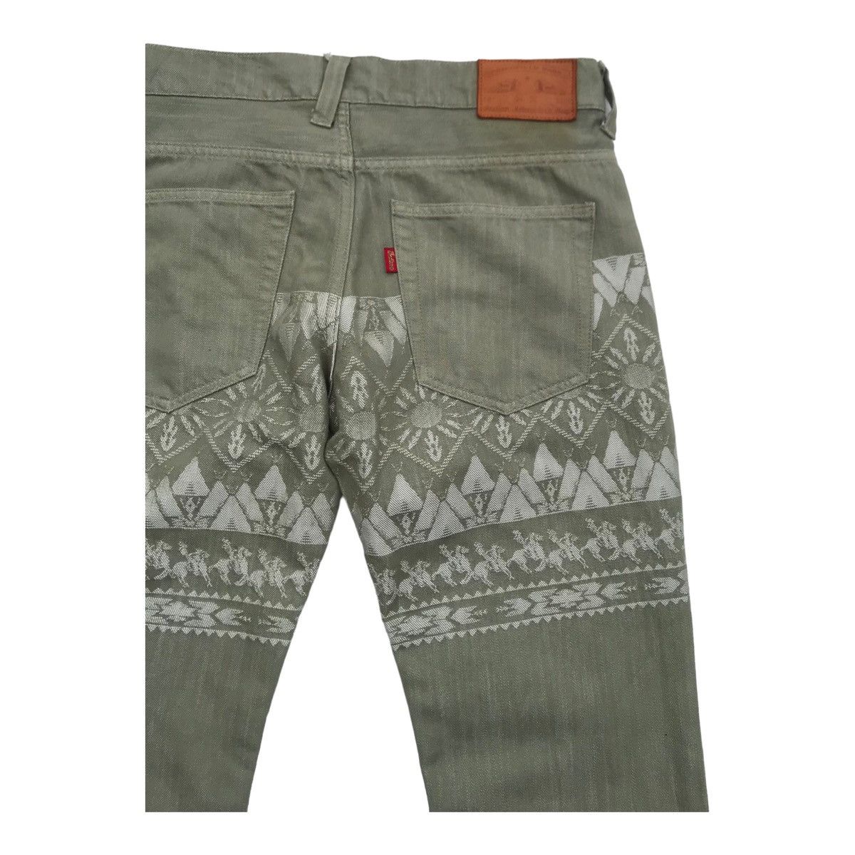 Indian Motorcycle Indian Motocycle Native Motif Denim Pants Size US 33 - 11 Thumbnail
