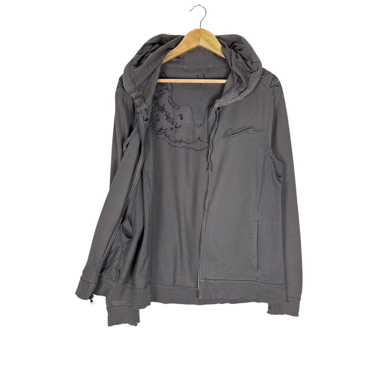 Armani Exchange 90s ARMANI EXCHANGE HOODIE ZIP SWEATER Size US M / EU 48-50 / 2 - 6 Thumbnail