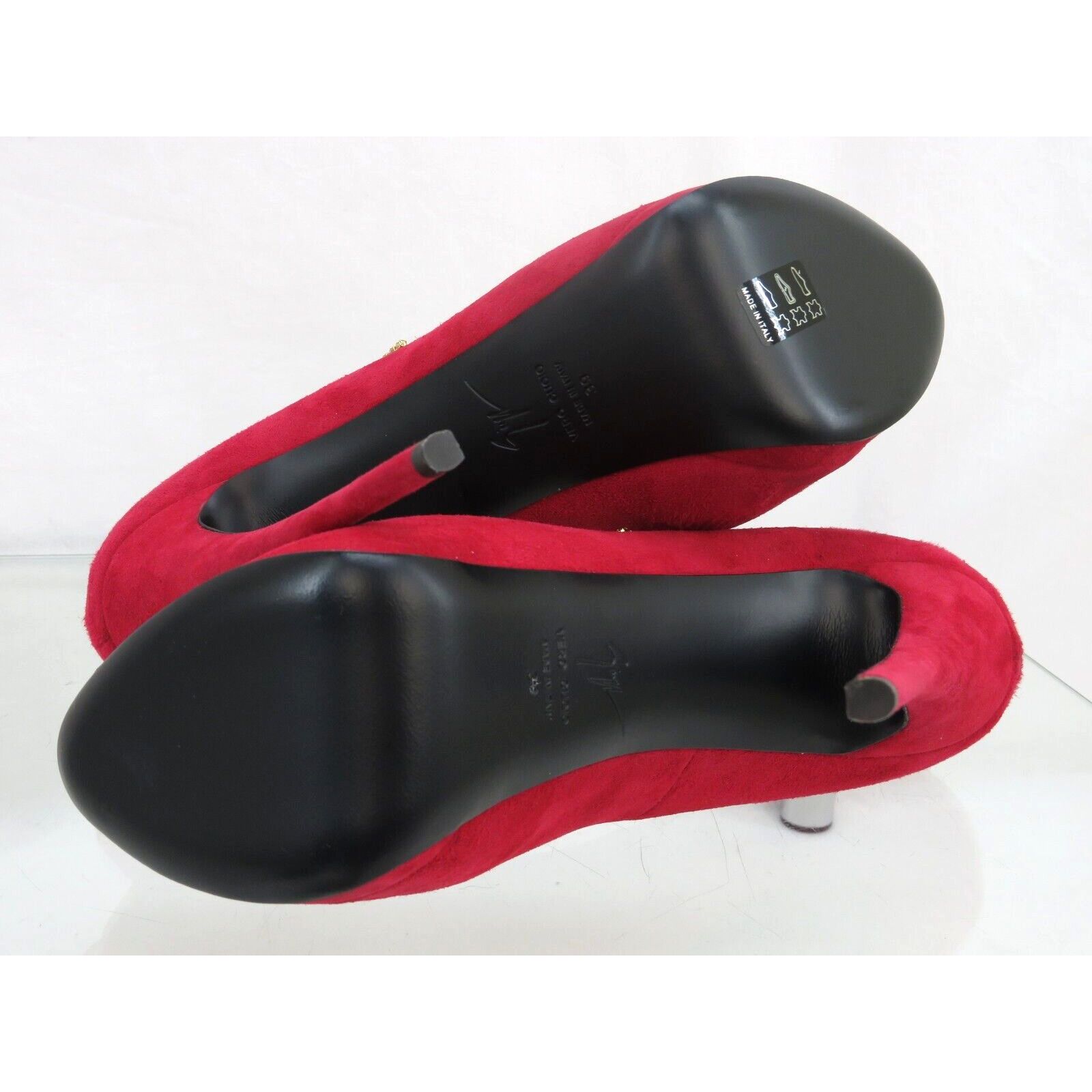 Giuseppe Zanotti SHARON 115 RED SUEDE CRYSTALS LIGHTNING PLATFORM PUMPS 39 Size US 9 / IT 39 - 11 Thumbnail