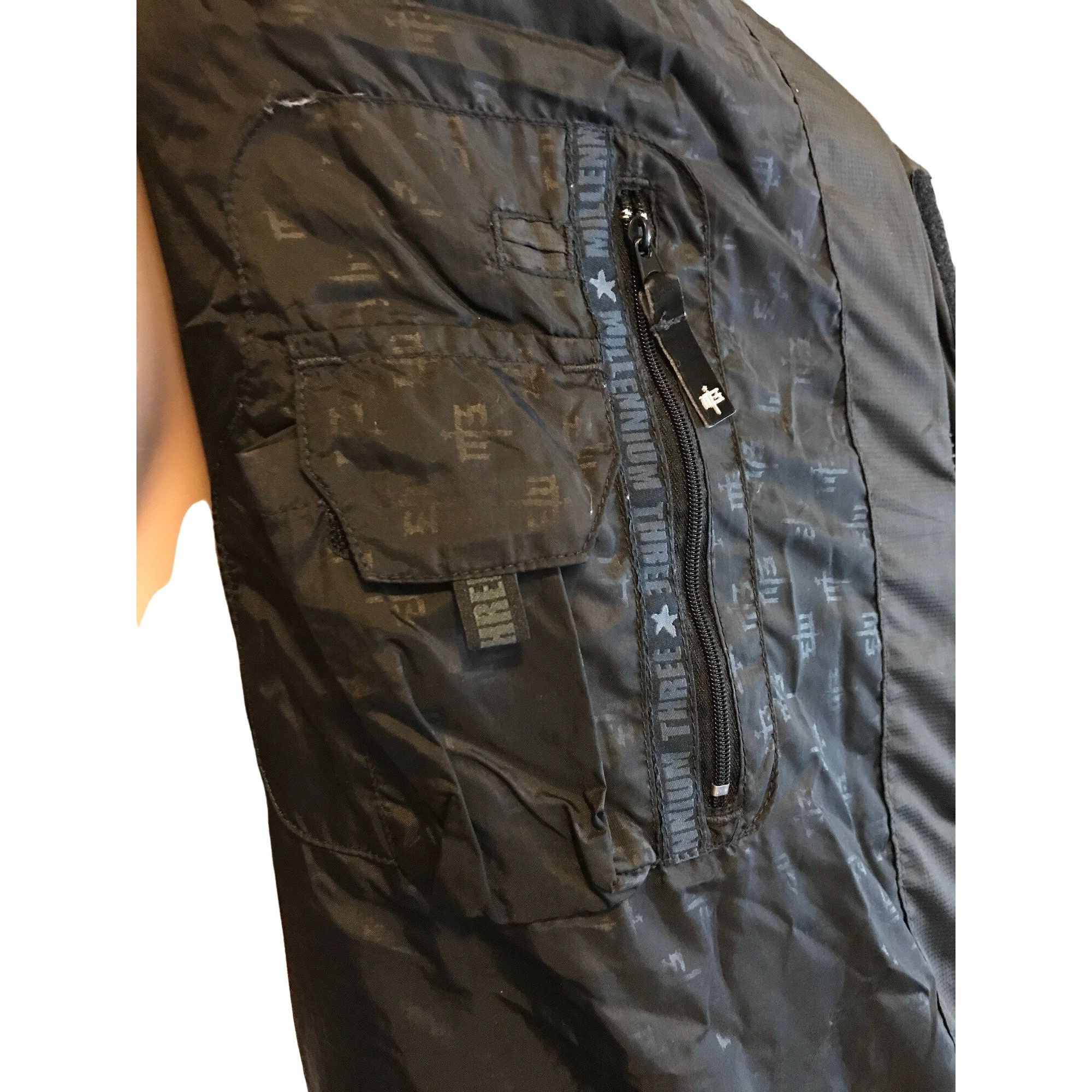 Designer × Vintage Retro M3 Millennium Three Medium BLACK Jacket Winter Warm PU Size US M / EU 48-50 / 2 - 13 Thumbnail