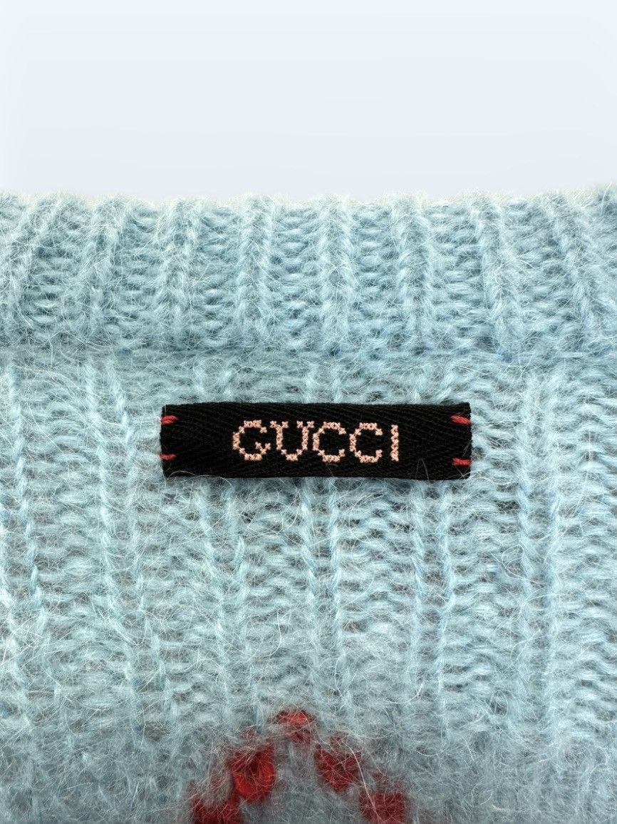 Gucci Gucci long sweater in mohair blend with diamond and sequin Size S / US 4 / IT 40 - 7 Thumbnail