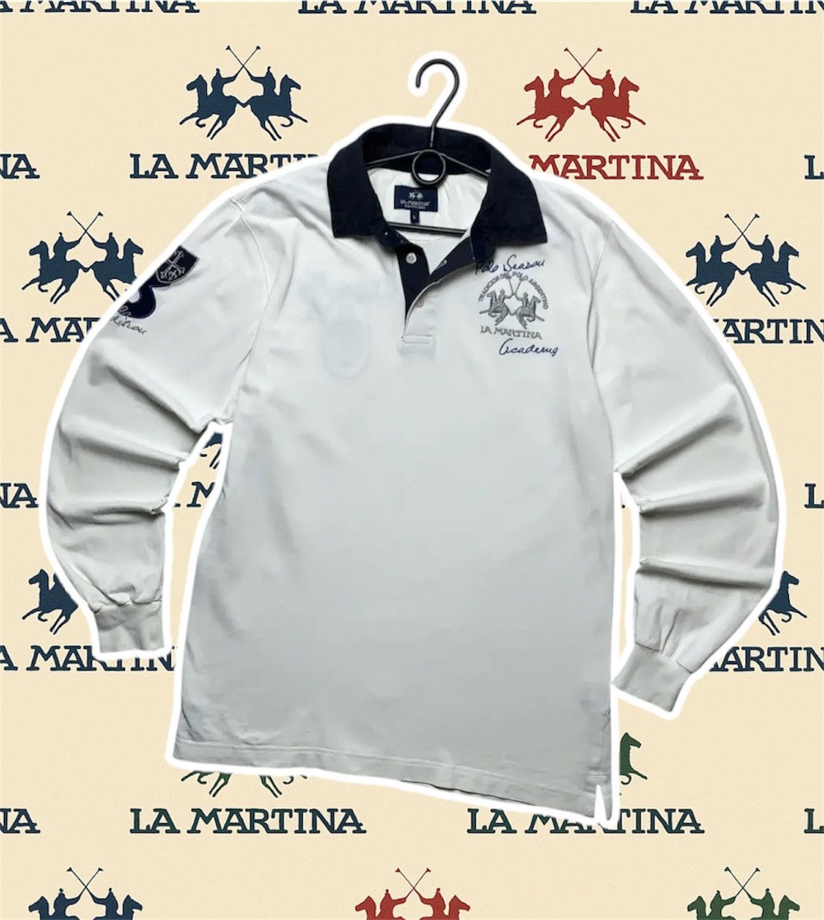 La Martina Vintage La Martina buenos aires rugby jersey L big logo Size US L / EU 52-54 / 3 - 1 Thumbnail