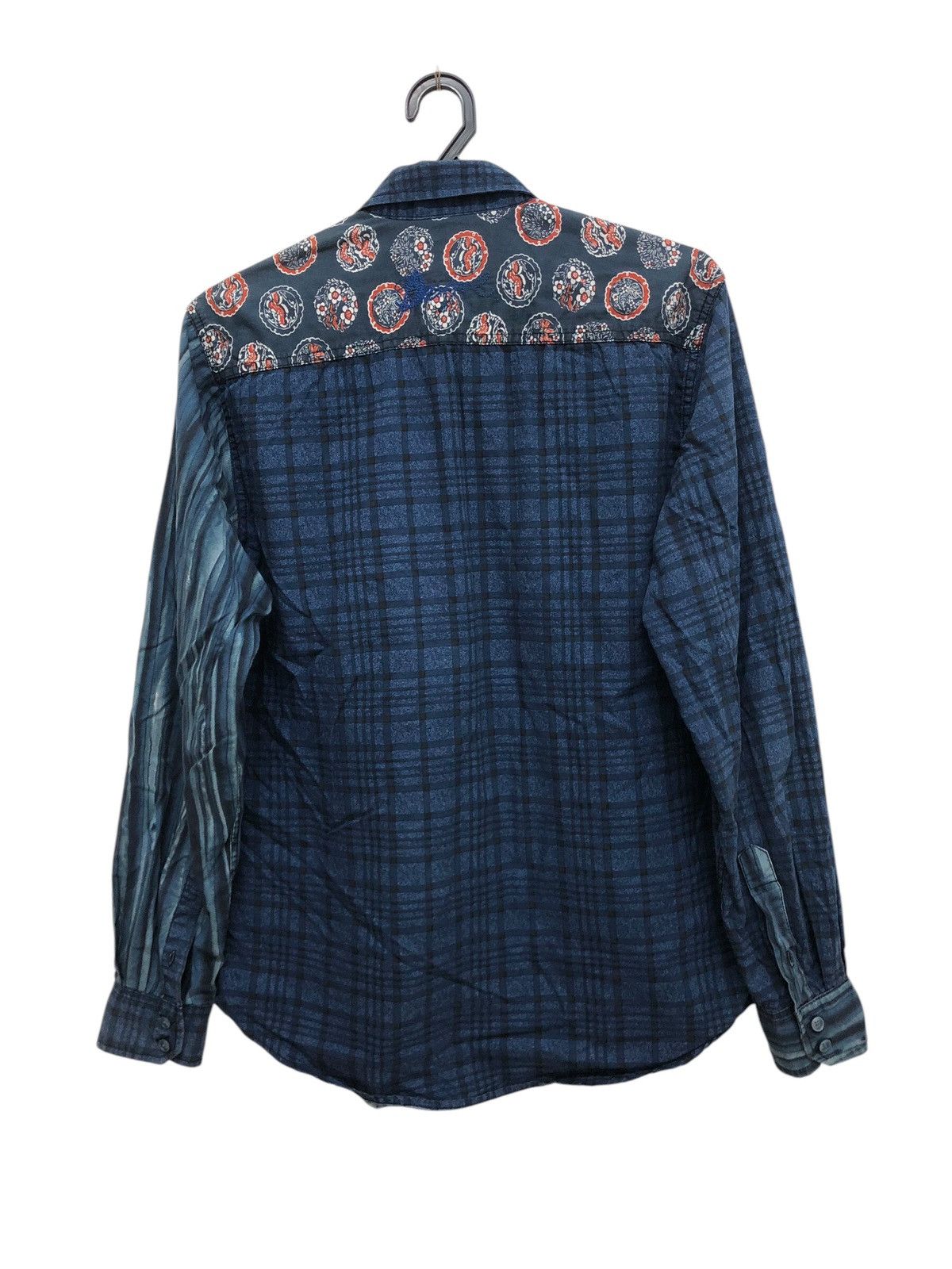 Desigual × Indigo Y2K 🔥 BATIK ABSTRACT PATTERN BLUE INDIGO KAPITAL INSPIRED Size US L / EU 52-54 / 3 - 2 Thumbnail