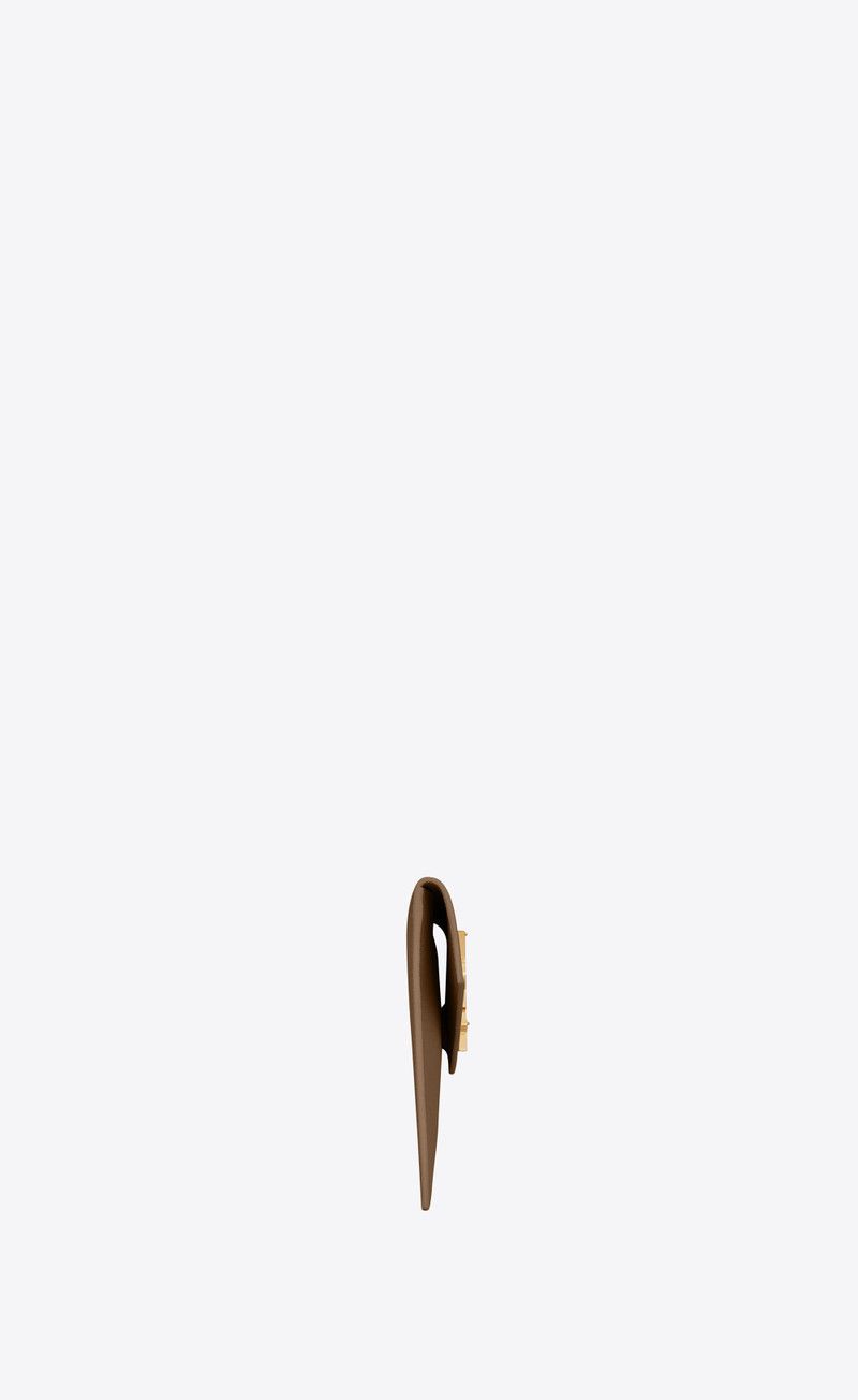 Saint Laurent Paris o1s1wg111225 565739 Size: OS / Uptown Pouch in Leather Size ONE SIZE - 3 Thumbnail