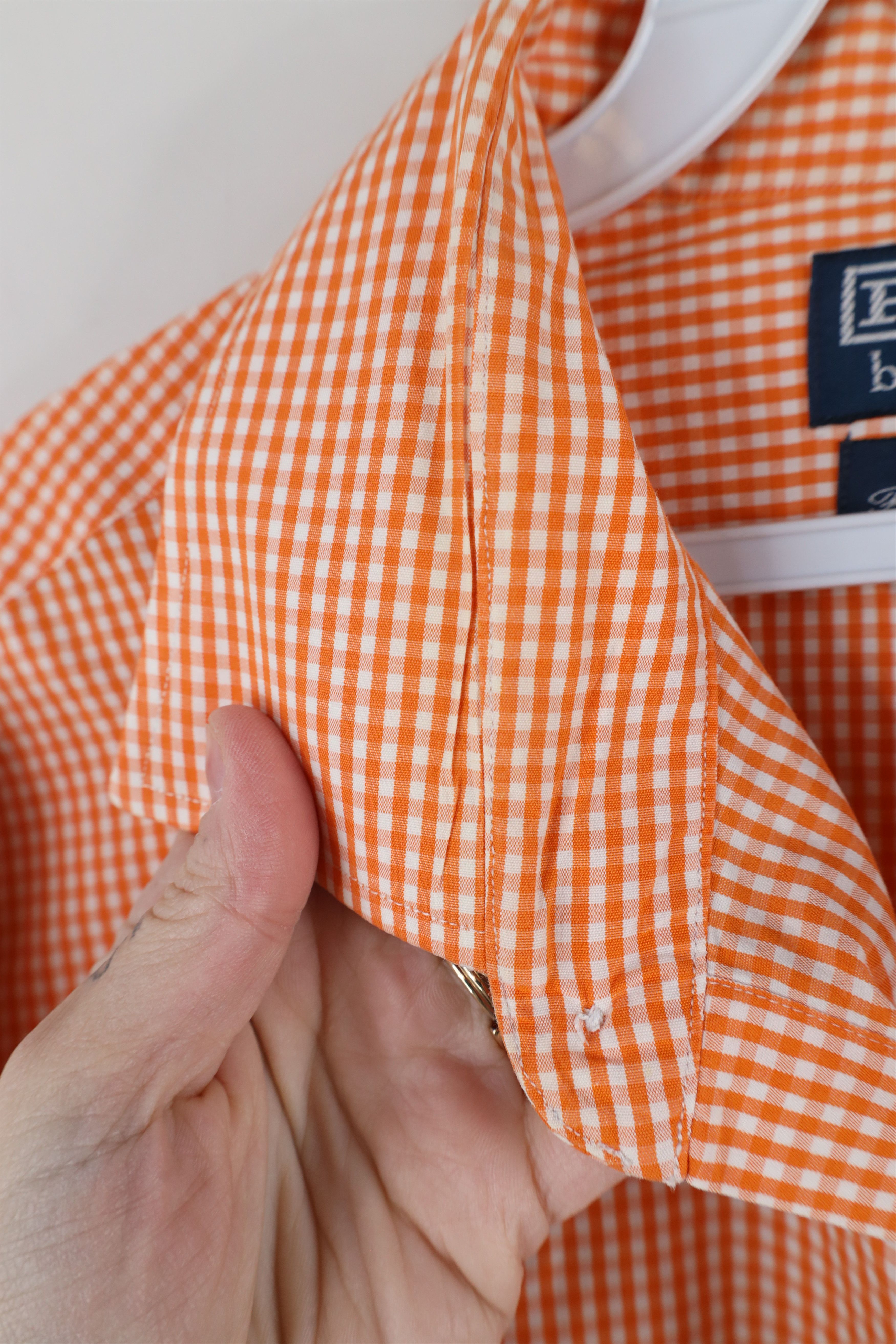 Ralph Lauren × Vintage Vintage 90s Ralph Lauren Cotton Gingham Plaid Button Shirt Size US XL / EU 56 / 4 - 6 Thumbnail