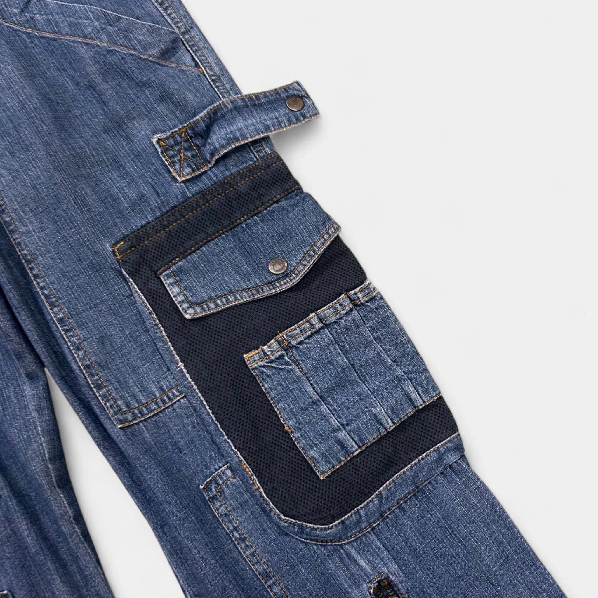 Dolce & Gabbana Dolce & Gabbana Cargo Blue Denim Pants Size US 33 - 4 Thumbnail
