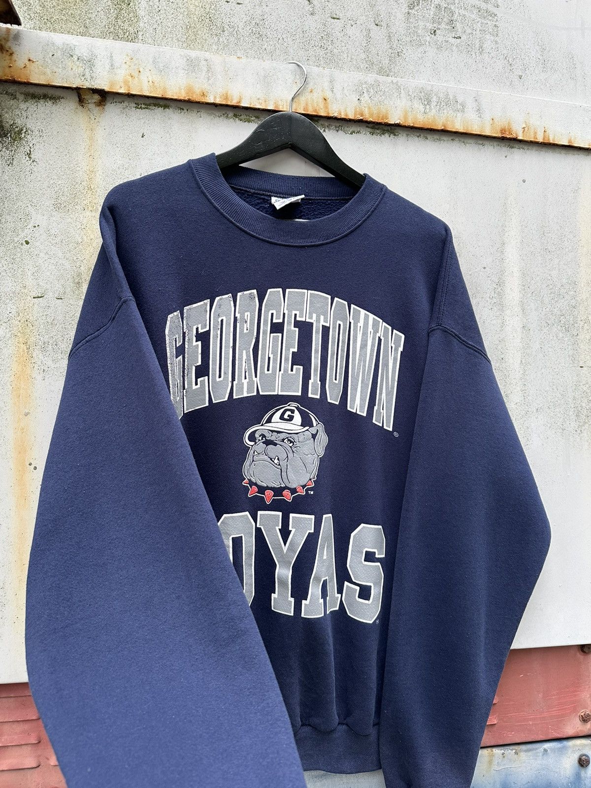 Vintage Vintage 90’s Georgetown Hoyas Baseball Crewneck Size US L / EU 52-54 / 3 - 4 Thumbnail