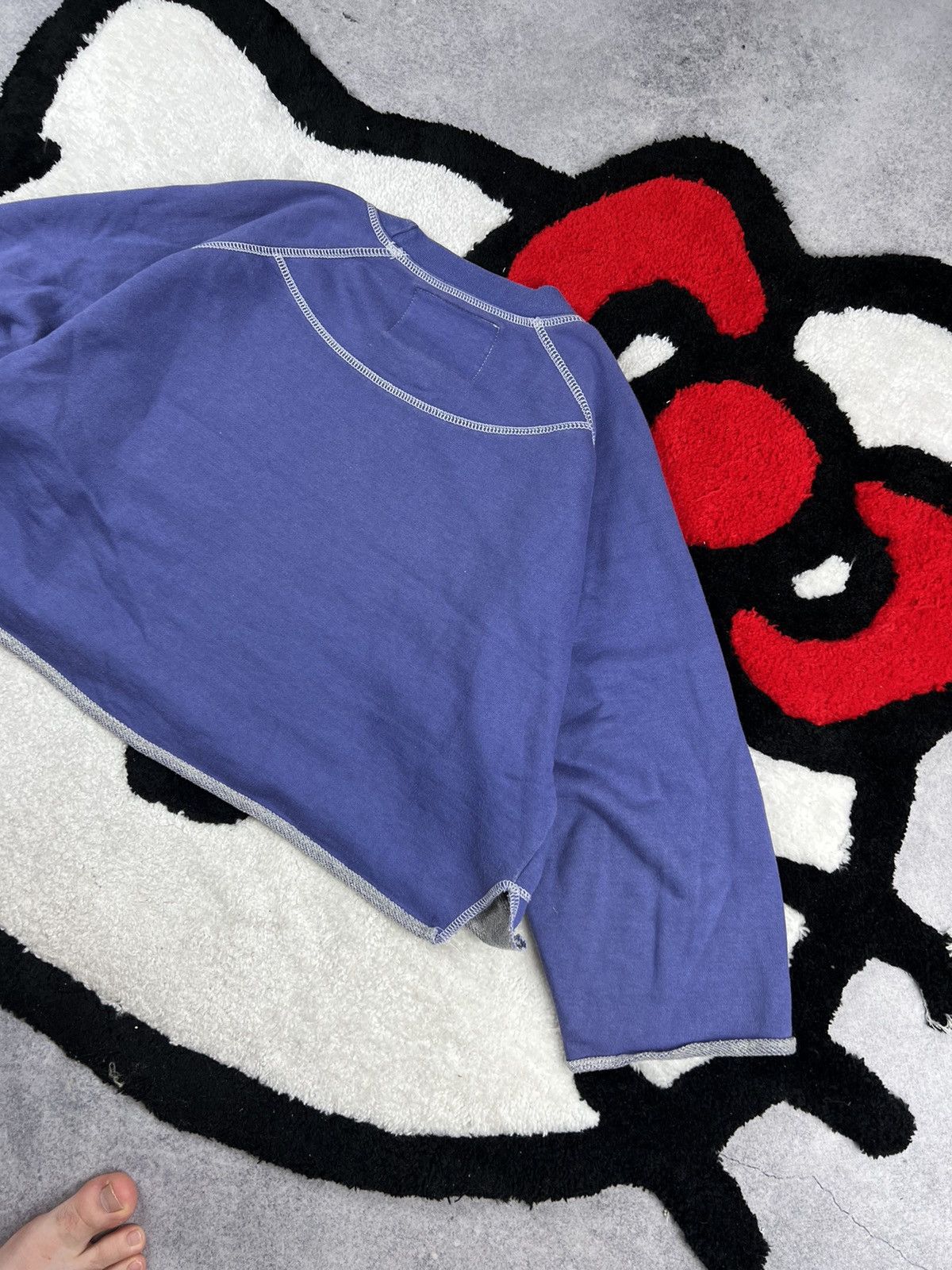 Vintage Vintage 90s Nike Cross Faded Y2K Oversized Cropp Sweatshirt Size S / US 4 / IT 40 - 10 Thumbnail