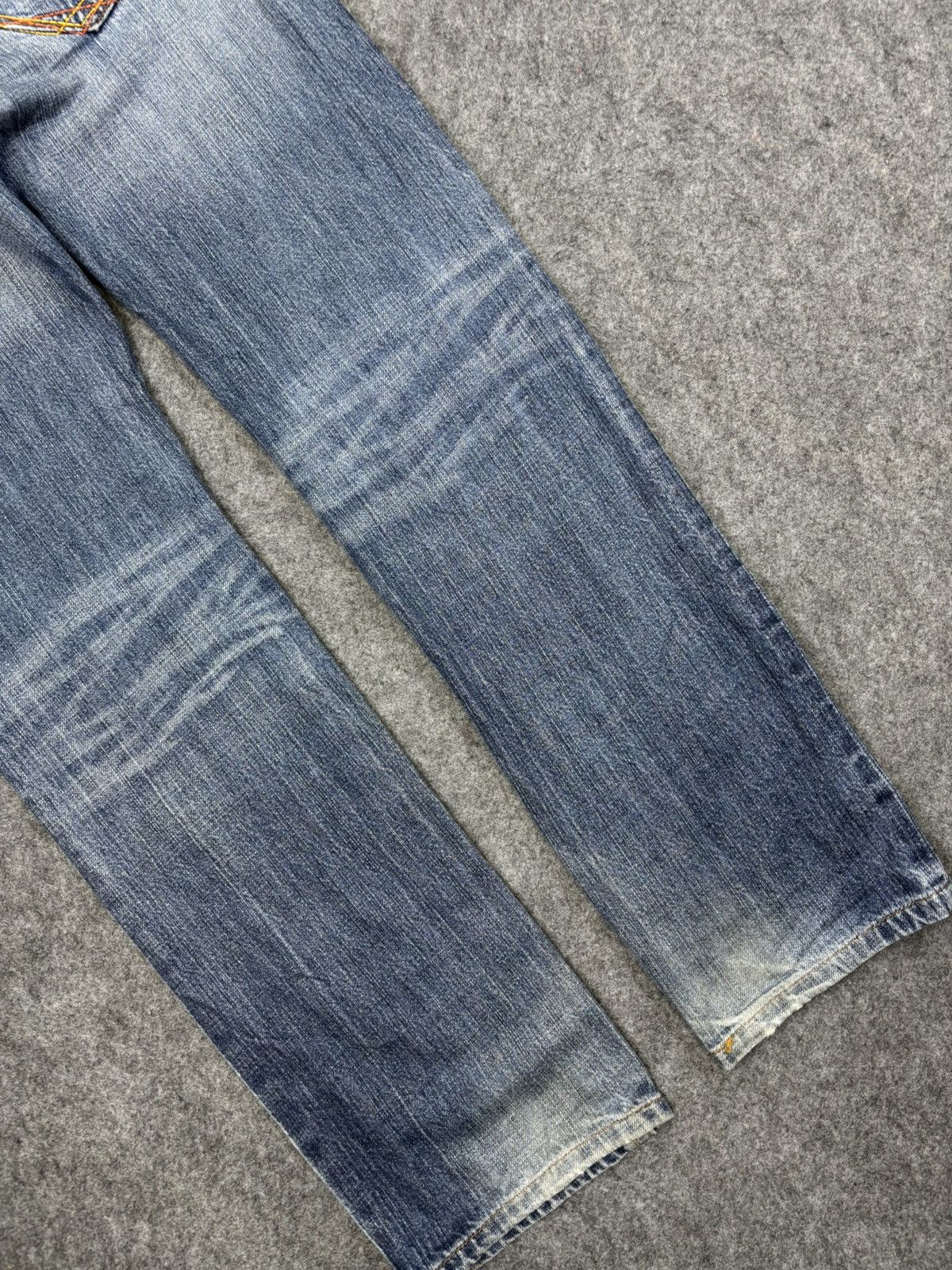 Japanese Brand 💥Insane💥Rush Hour Double Waist stone Wash Denim F759 Size US 30 / EU 46 - 13 Thumbnail