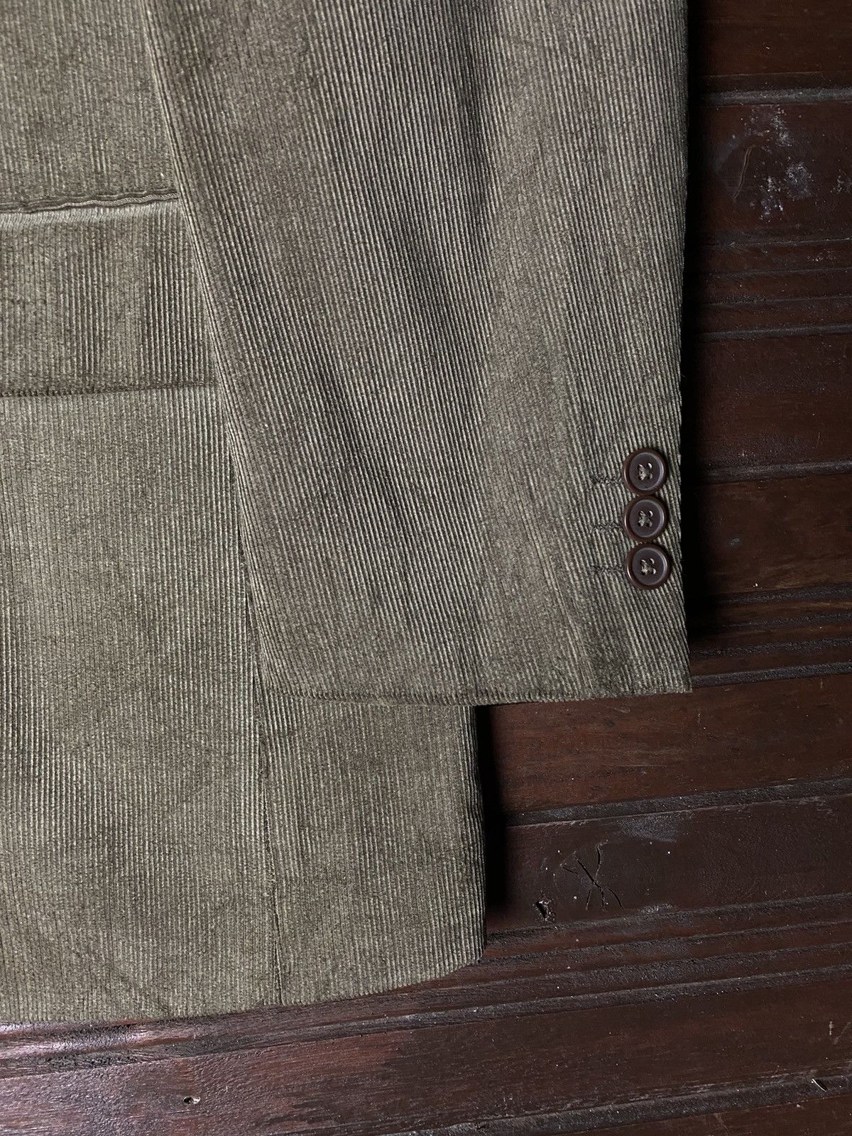 Kansai Yamamoto Kansai Yamamoto Corduroy Brown Blazer Size 40L - 4 Thumbnail