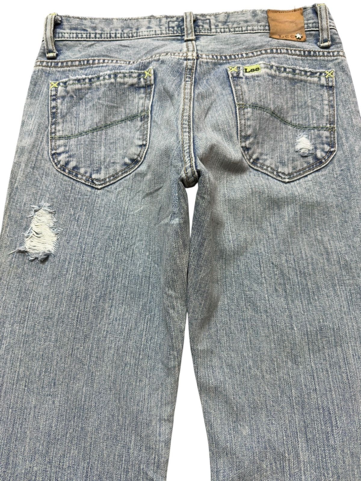 Issey Miyake × Lee Vintage Lee Flare Bootcut Faded Distressed Denim Size US 29 - 5 Thumbnail