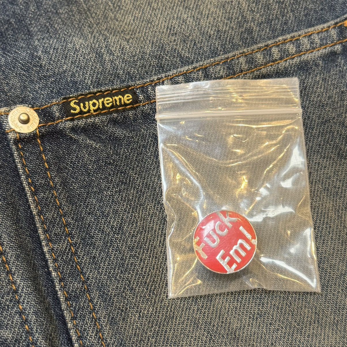 Supreme Supreme Distressed Selvedge Trucker Jacket (FW25) Size US S / EU 44-46 / 1 - 3 Thumbnail