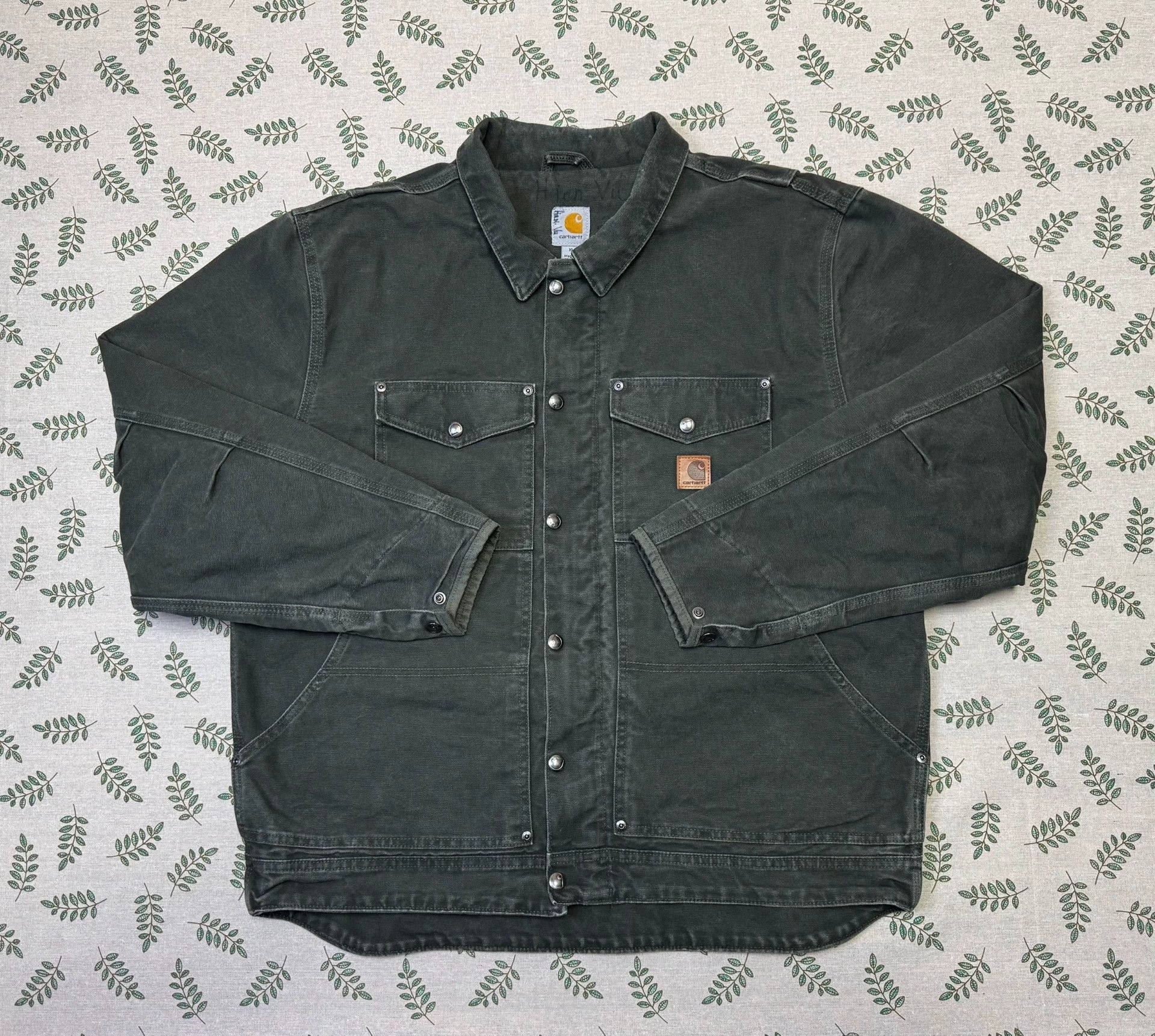 Carhartt Vintage Carhartt 101230 Moss Green XL Jacket Size US XL / EU 56 / 4 - 1 Thumbnail