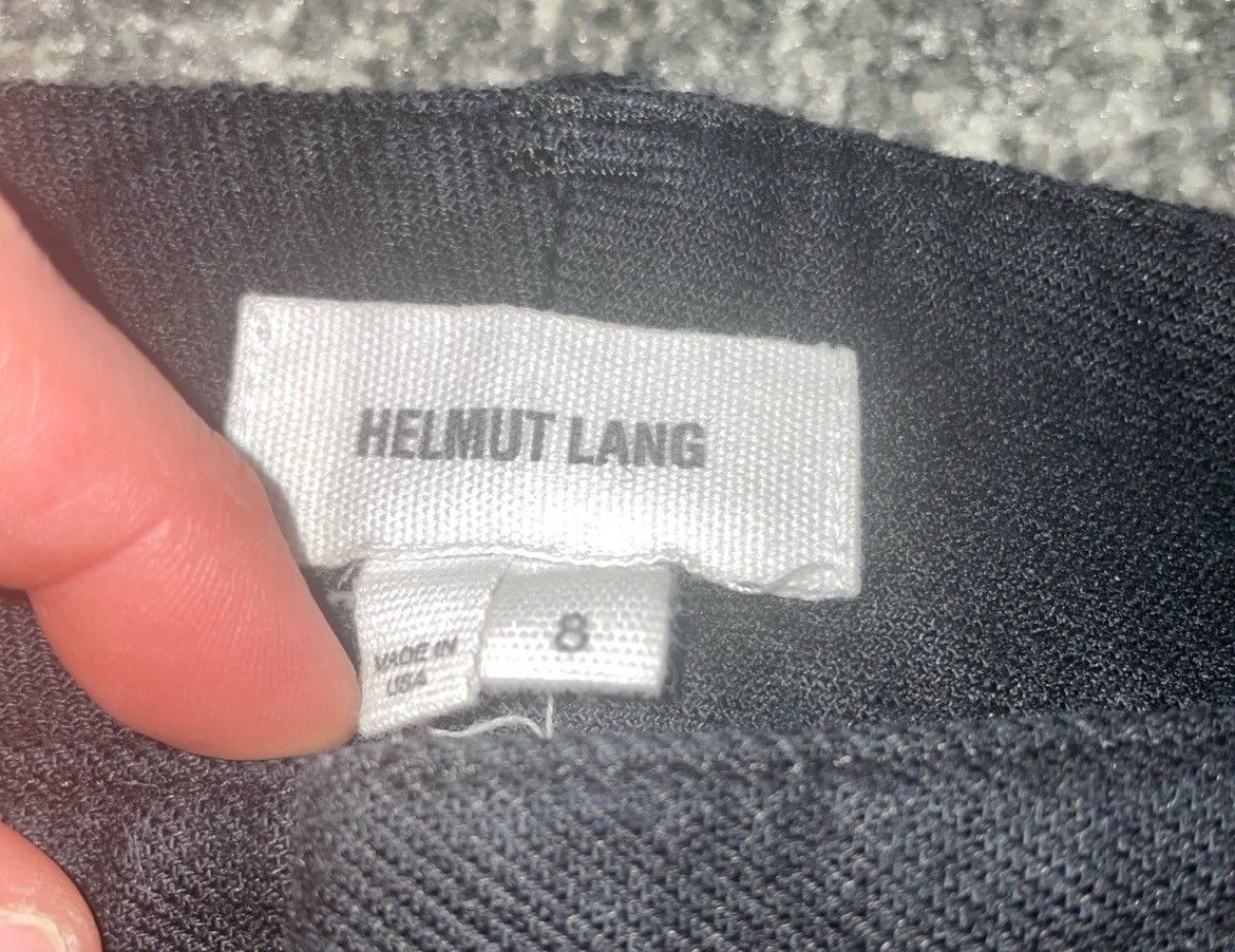 Helmut Lang Helmut Lang Womens Size 8 Black Straight front pants Size 30" / US 8 / IT 44 - 2 Thumbnail
