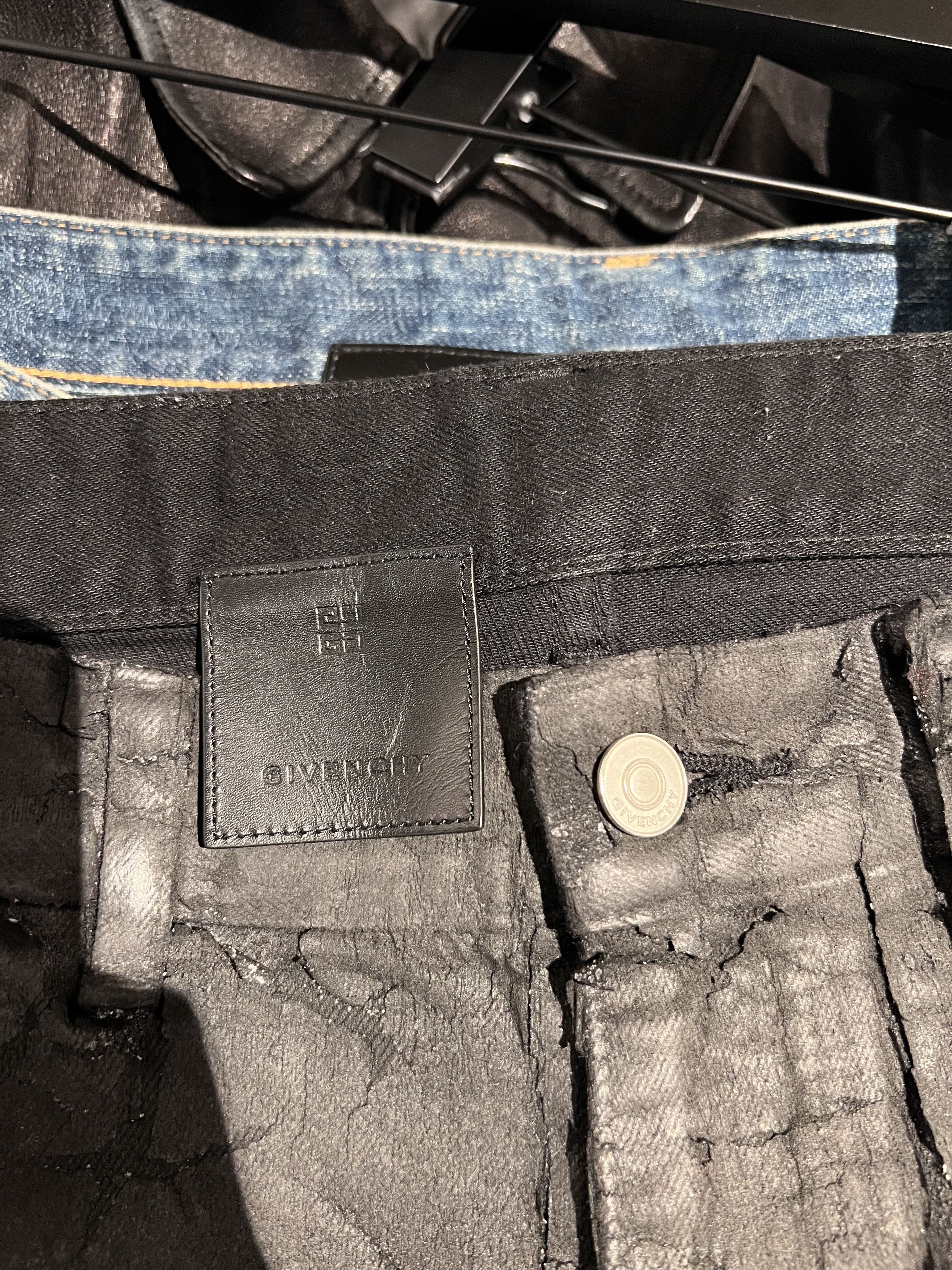 Givenchy Givenchy Painted Zipper Denim Size US 33 - 3 Thumbnail