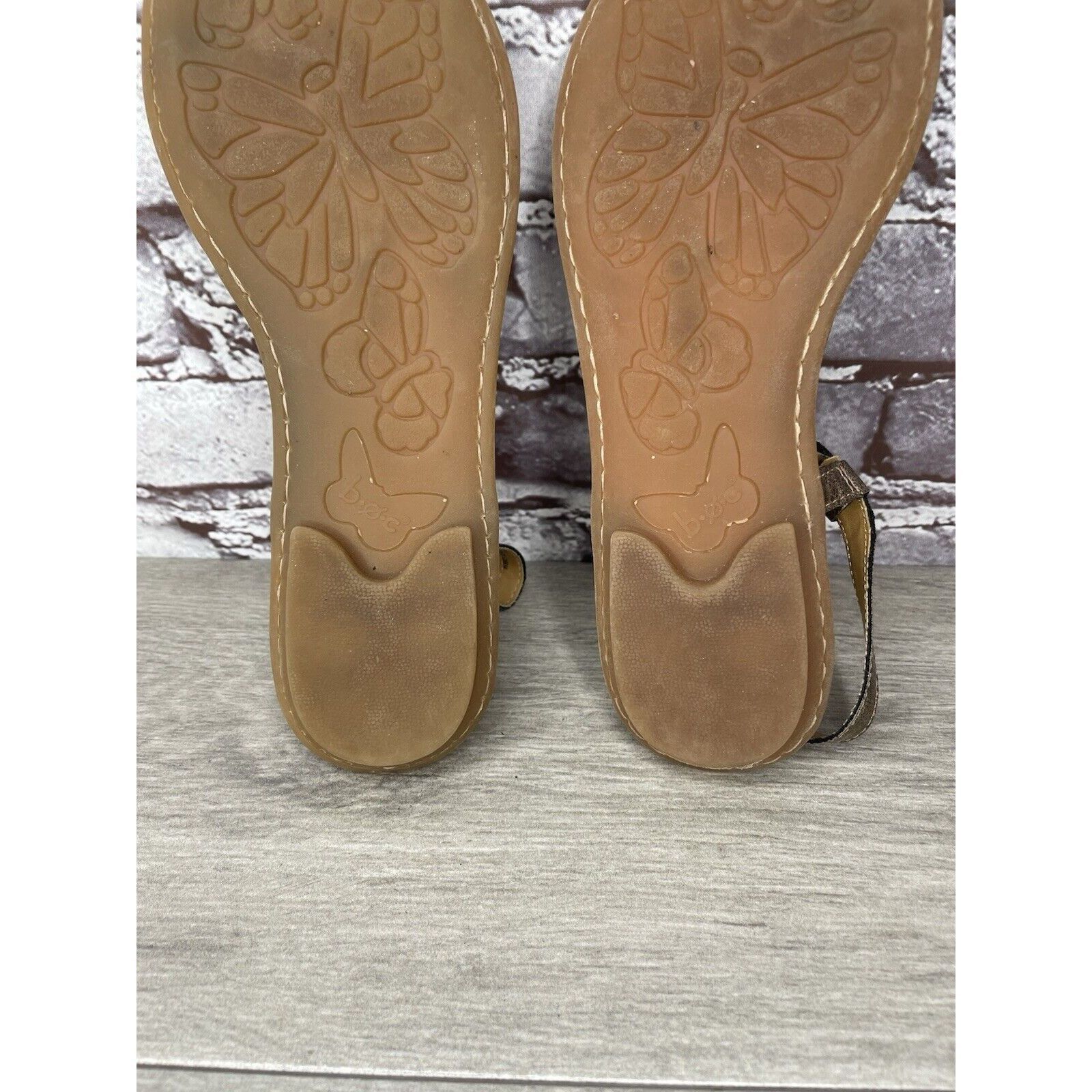 Born BOC Born Concept Bronze Metallic Leather Braided Thong Sanda Size US 8 / IT 38 - 13 Thumbnail