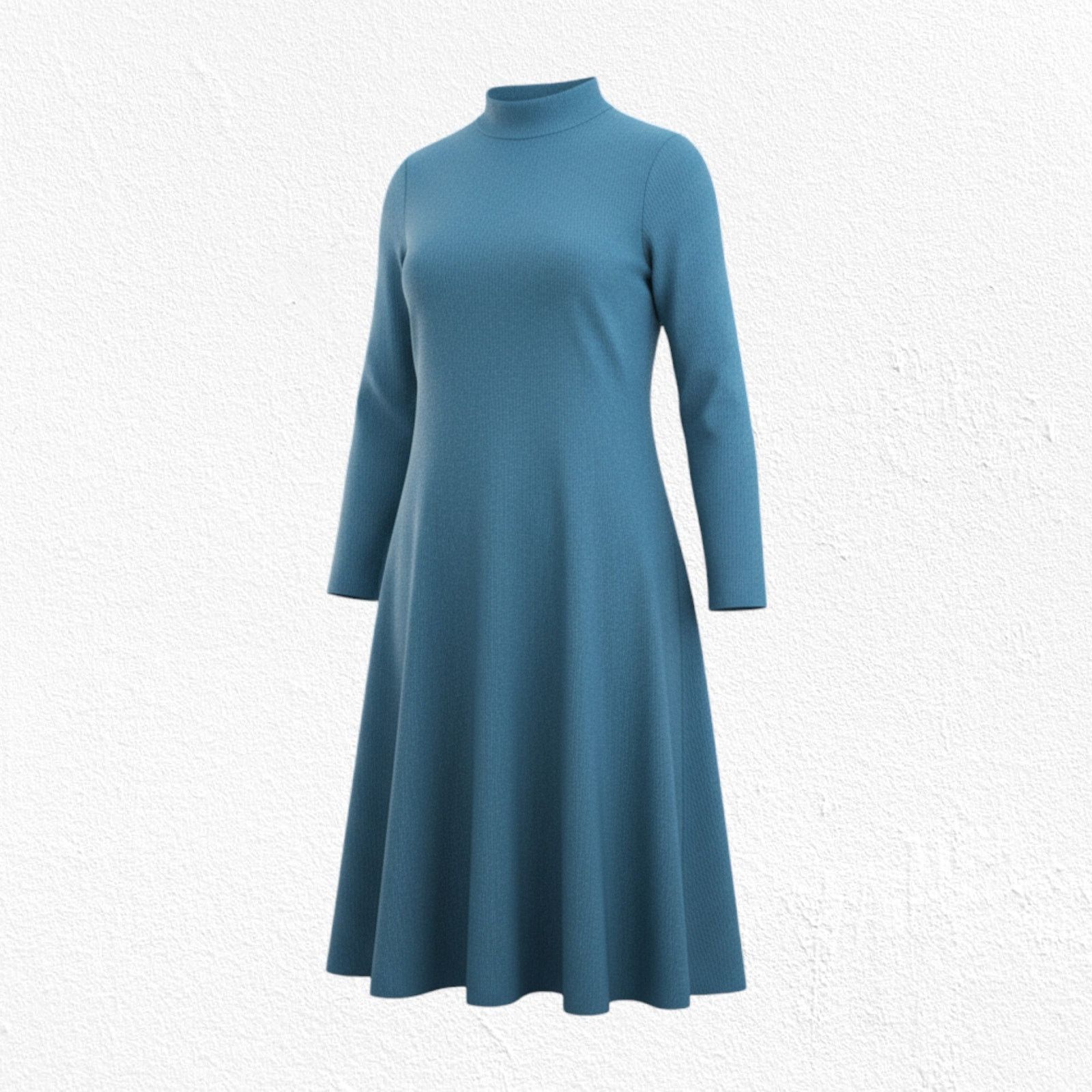 Other J. Jill Teal Mock Neck Midi Sweater Dress Size Small Petite Size S / US 4 / IT 40 - 1 Thumbnail