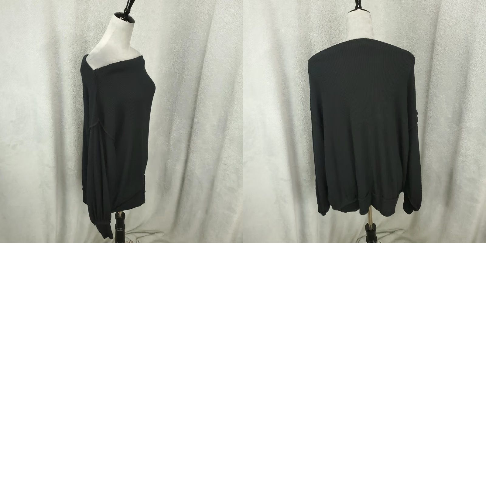 Vintage We The Free Sweater Womens XS Black Oversized Lightweight Fuzzy Stretchy Top Size XS / US 0-2 / IT 36-38 - 9 Thumbnail