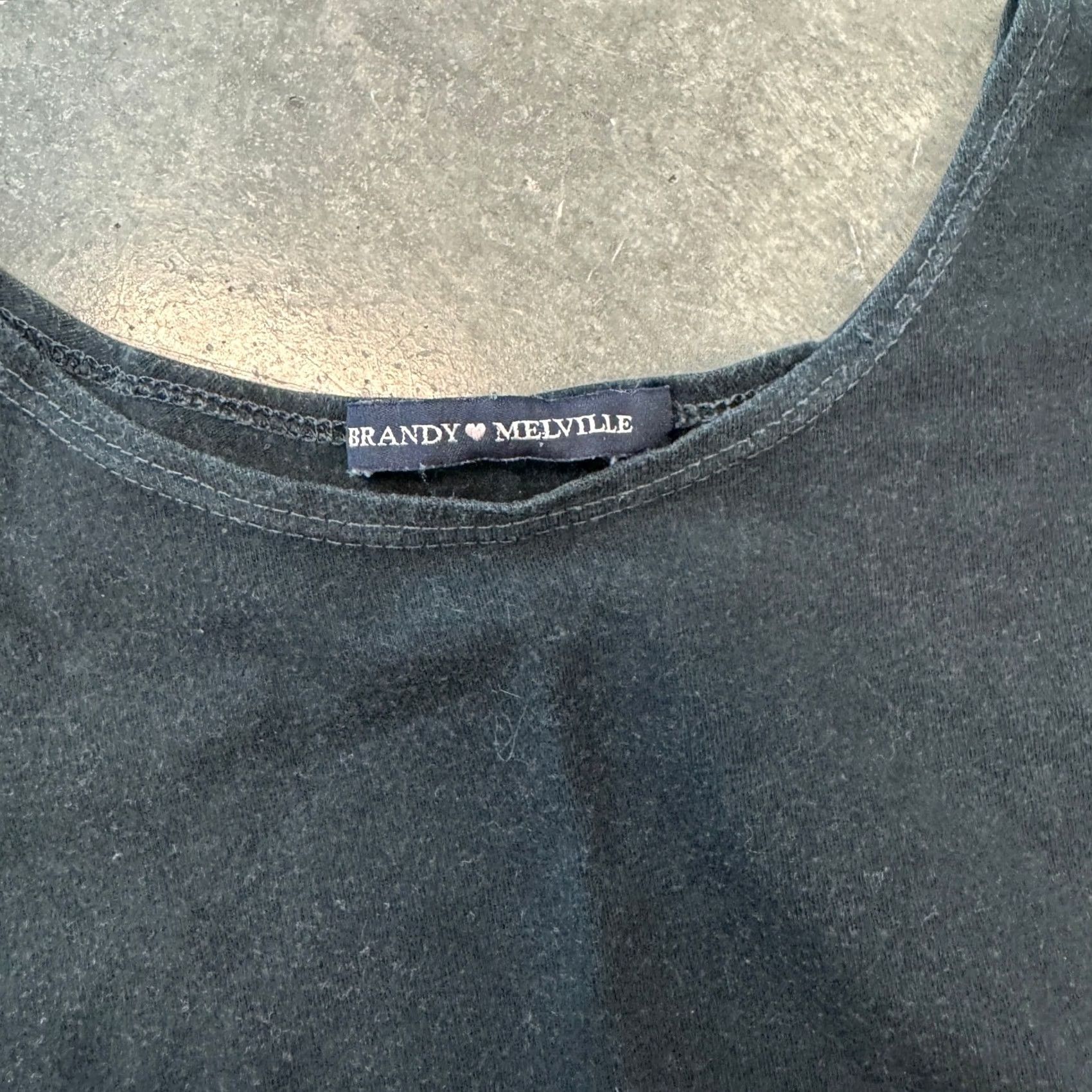 Brandy Melville VINTAGE Brandy Melville Black Los Angeles Crop Tank Top Fits Small Shirt Women XS? Wait. Size S / US 4 / IT 40 - 3 Thumbnail